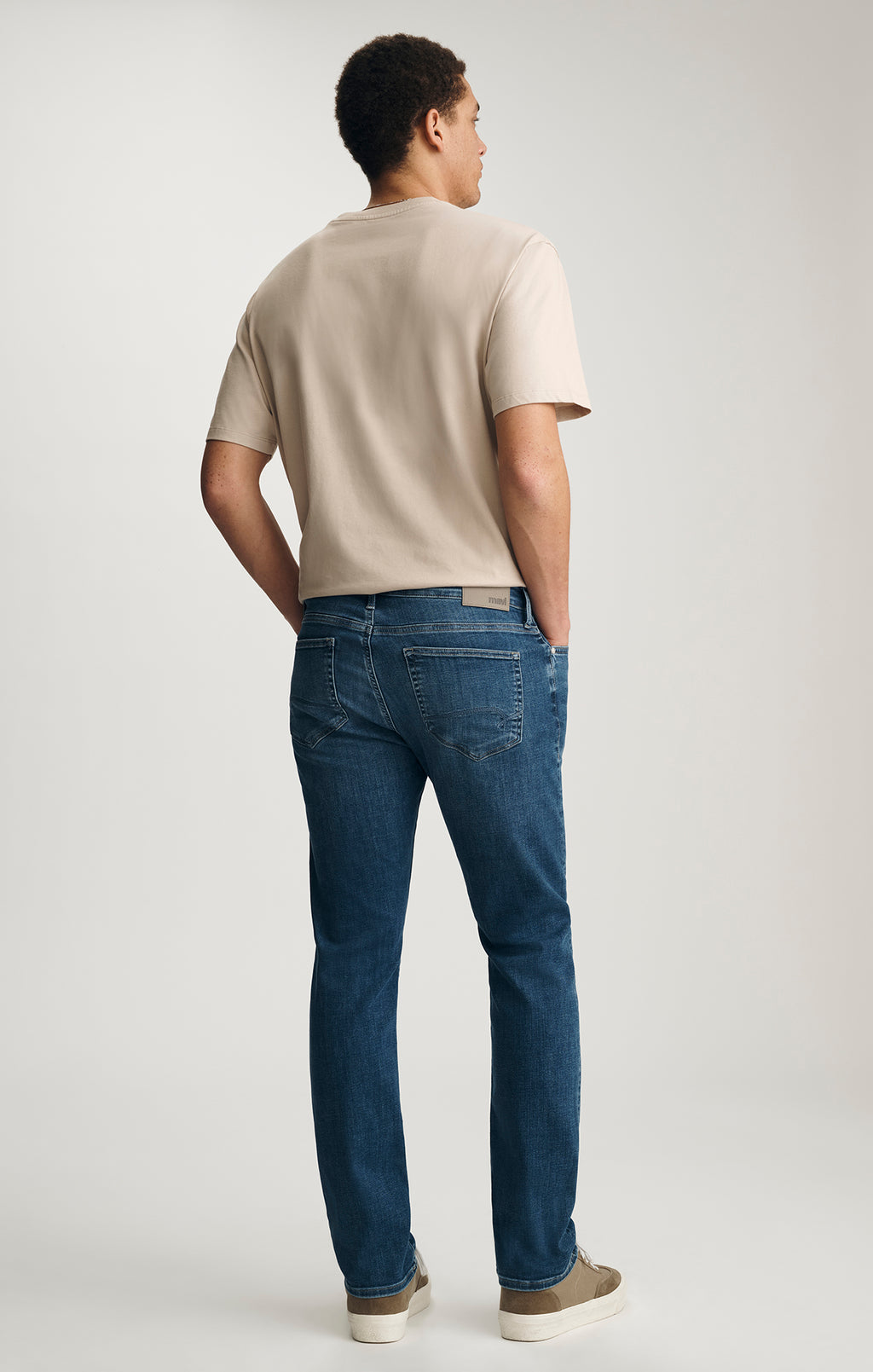 JAKE SLIM LEG IN MID BRUSHED FEATHER BLUE - Mavi Jeans
