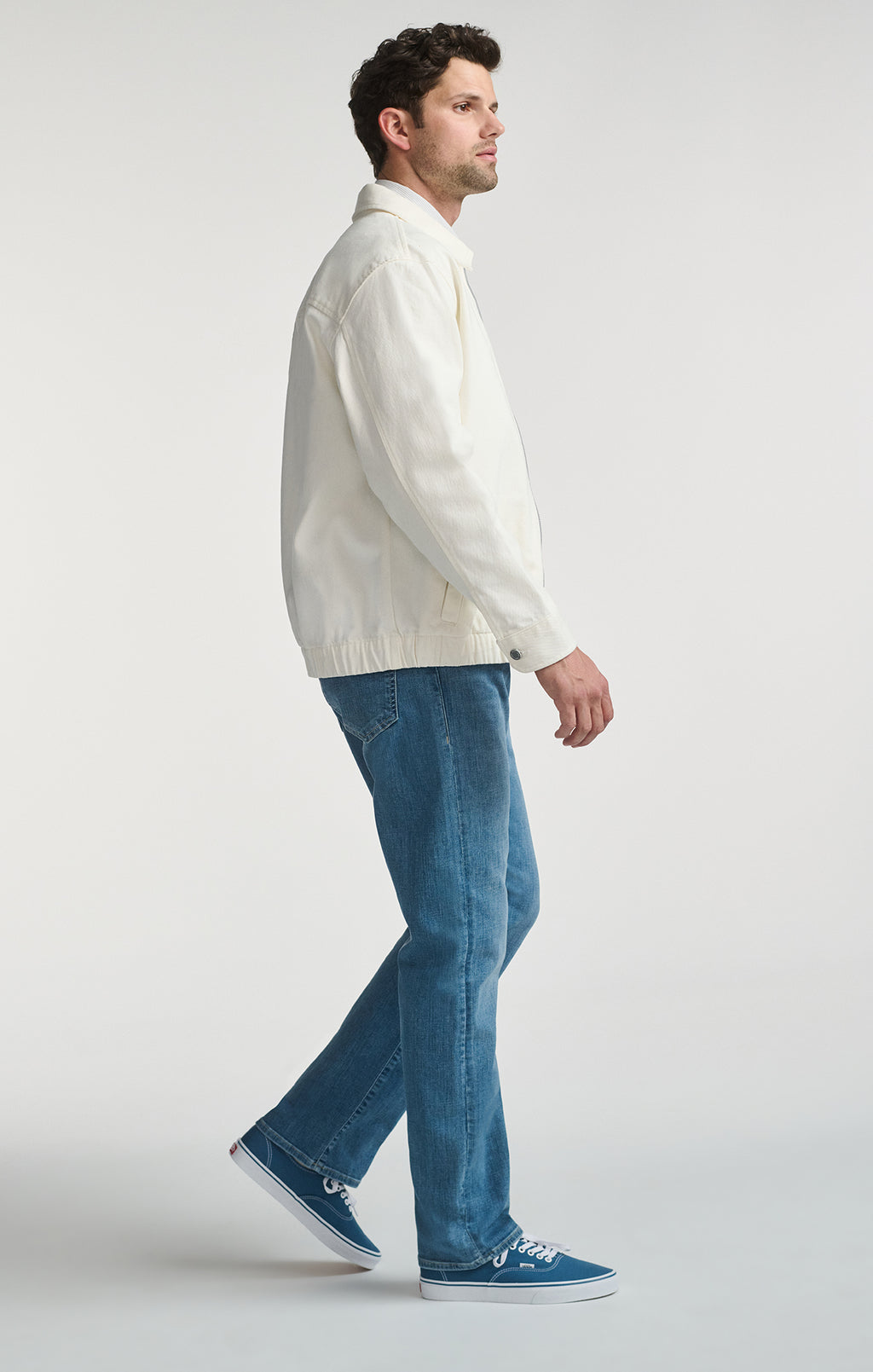 FULL ZIP JACKET IN ANTIQUE WHITE - Mavi Jeans