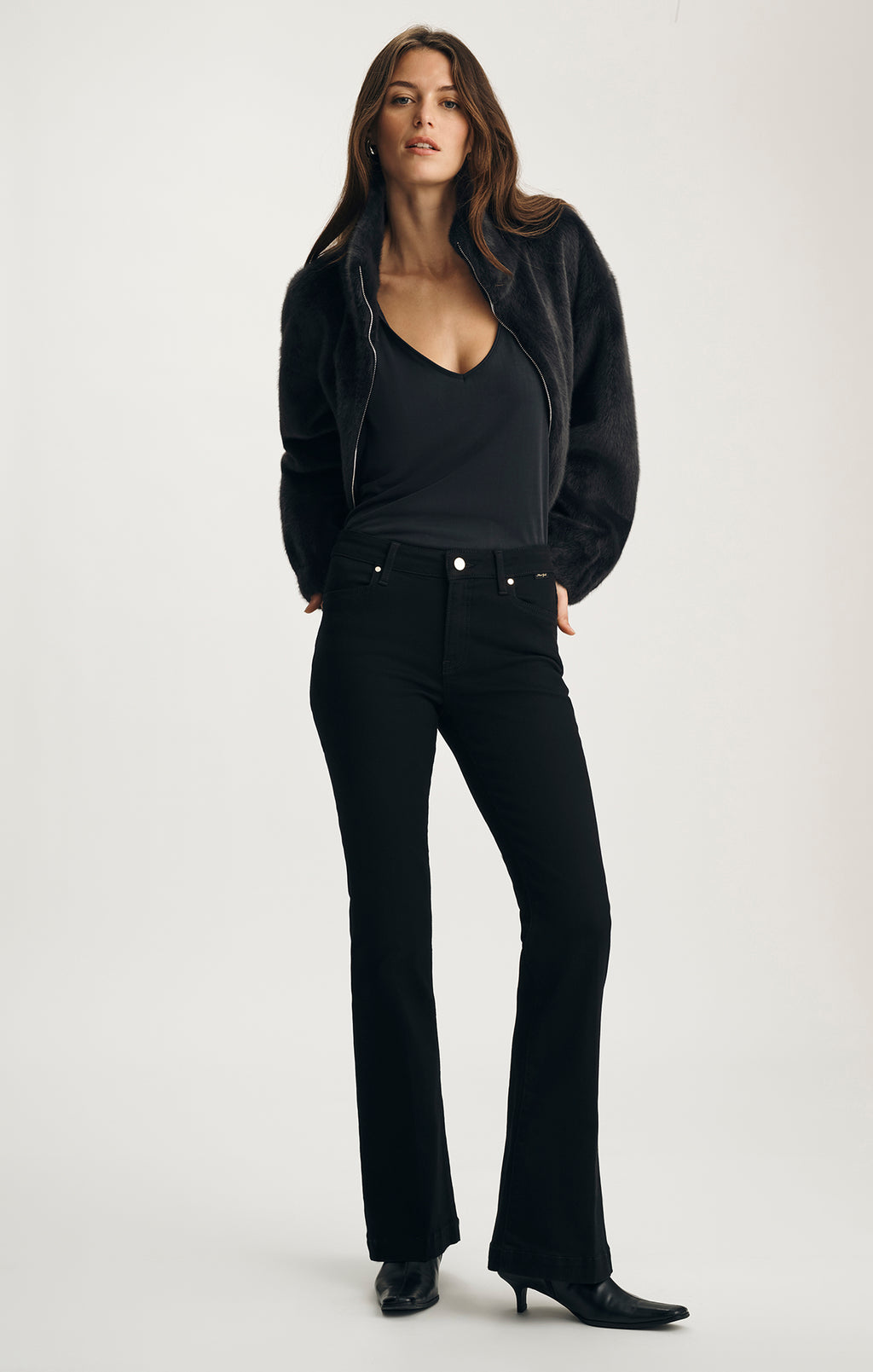 SYDNEY FLARE IN DOUBLE BLACK GOLD PREMIUM