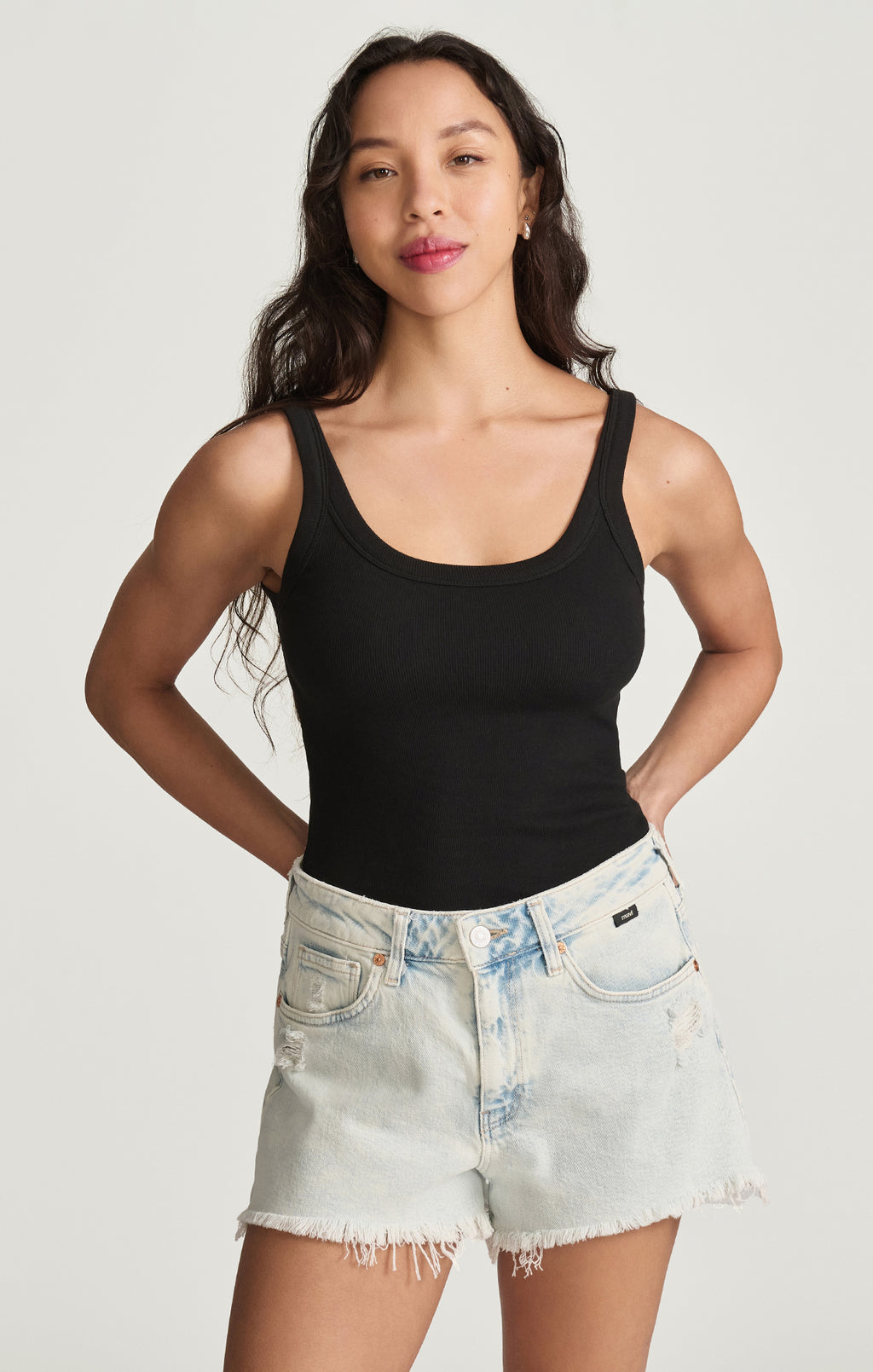 ROSIE BOYFRIEND SHORTS IN BLEACHED 90'S - Mavi Jeans