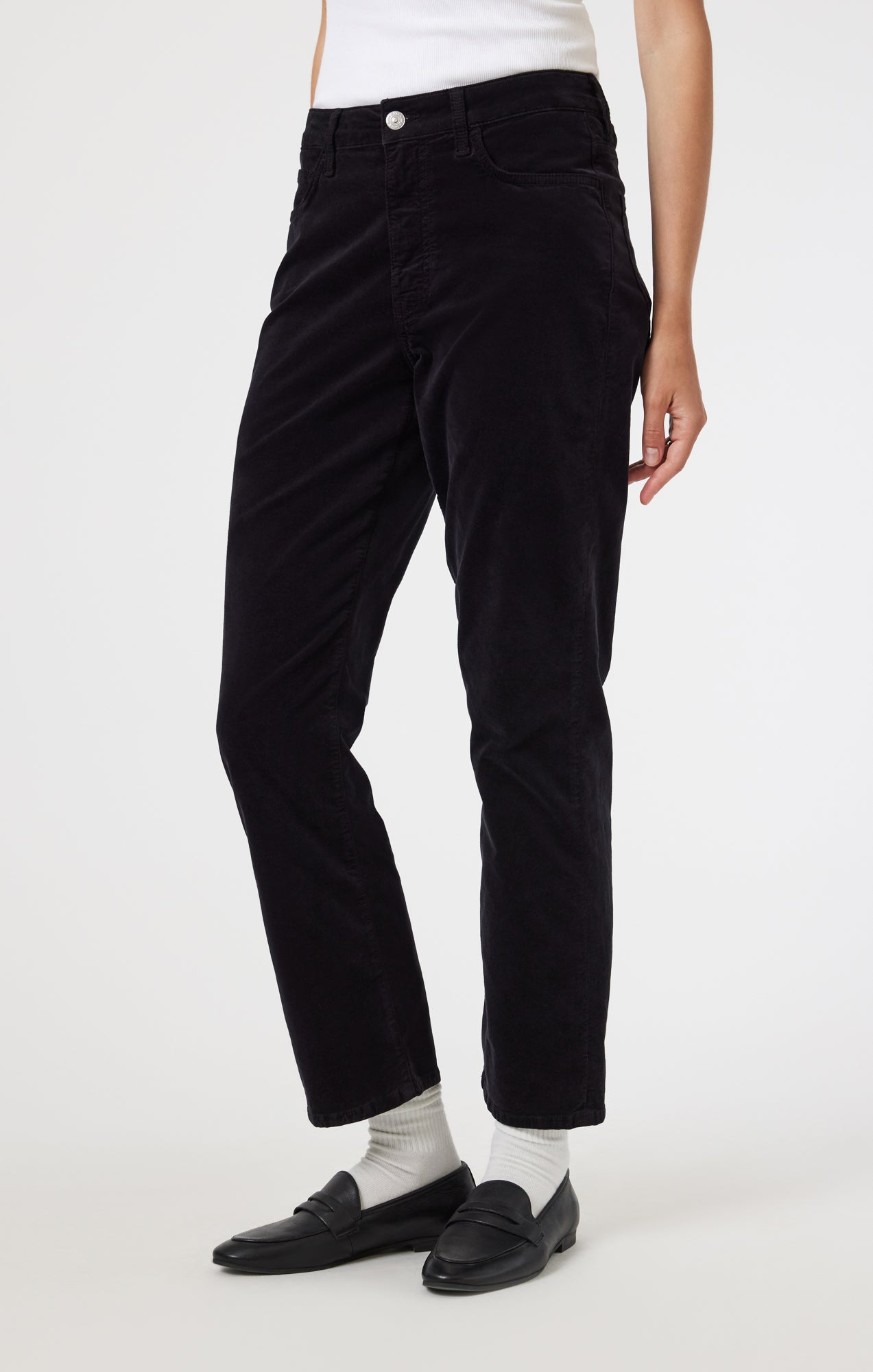 NEW YORK STRAIGHT LEG IN BLACK VELVET - Mavi Jeans