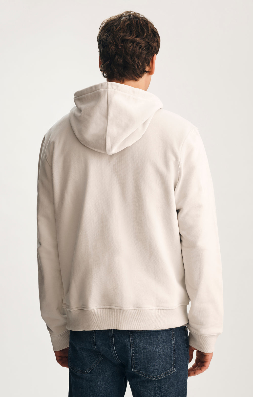 FULL ZIP HOODIE IN LUNAR ROCK - Mavi Jeans