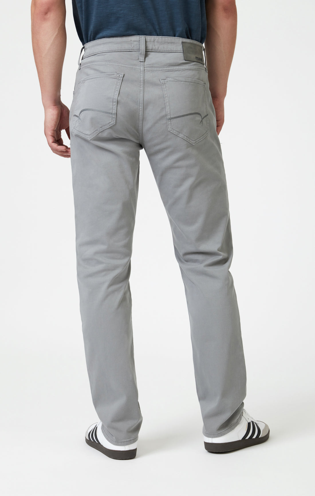 Mavi Men's Zach Straight Leg In Ultimate Grey Casual Twill