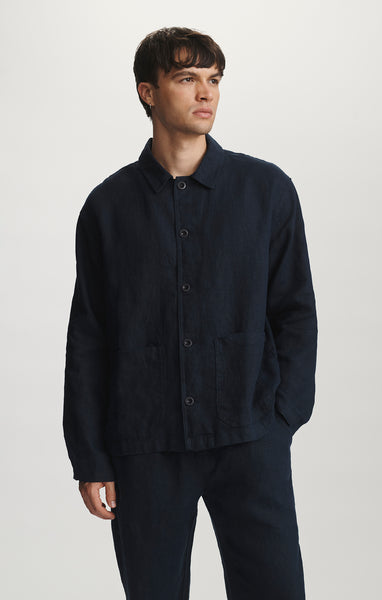 トップス KABEL Nehru Collar Linen Shirt Jacket KABEL Nehru Collar Linen Shirt Jacket