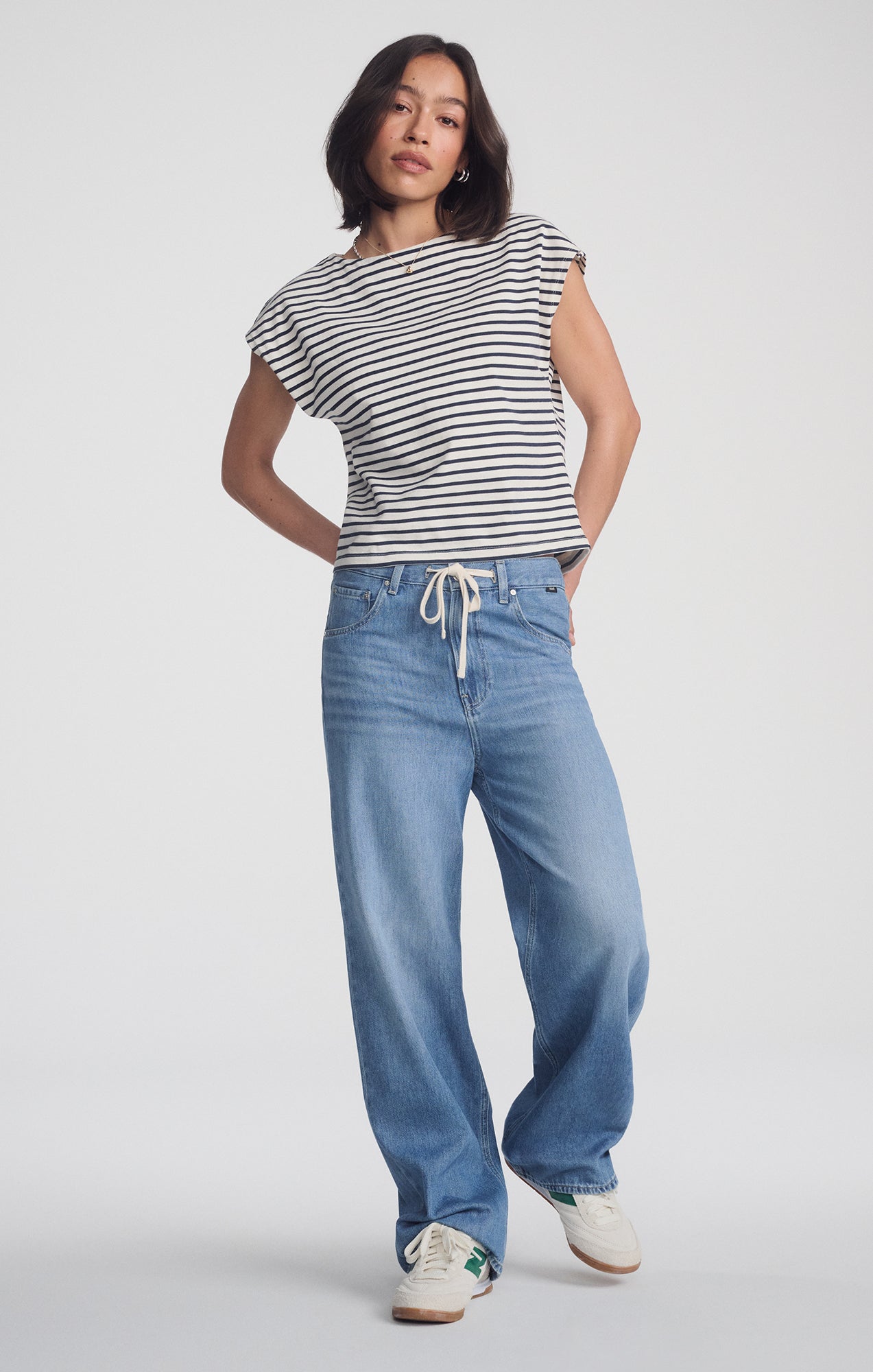 NELLA WIDE LEG IN LIGHT BLUE WELL BLUE - Mavi Jeans