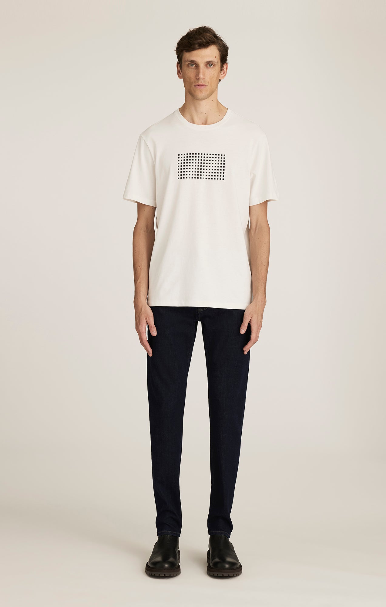 MAVI LOGO T-SHIRT IN ANTIQUE WHITE - Mavi Jeans