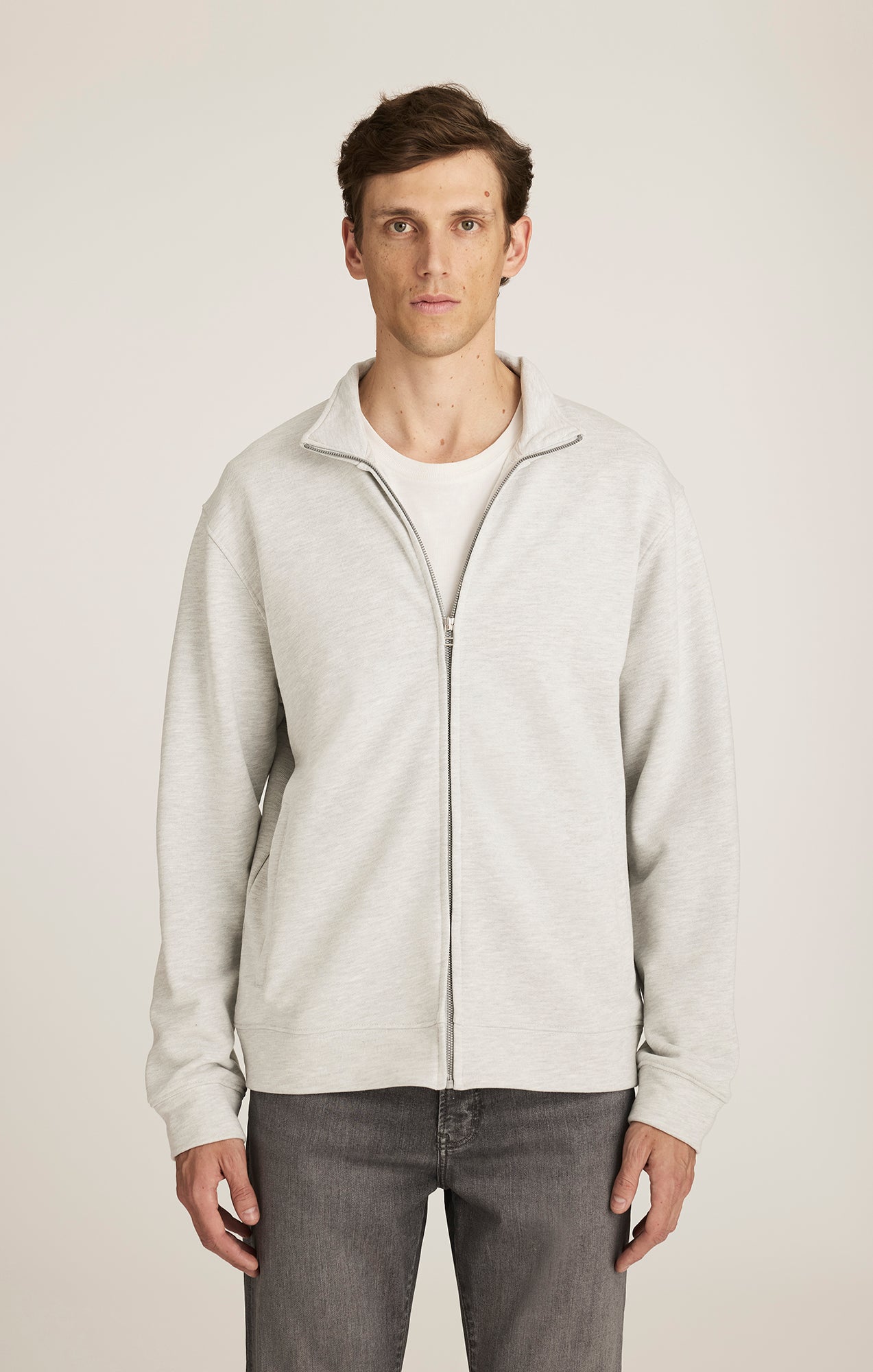 EDITION FULL ZIP SWEATSHIRT IN KAR MELANGE - Mavi Jeans