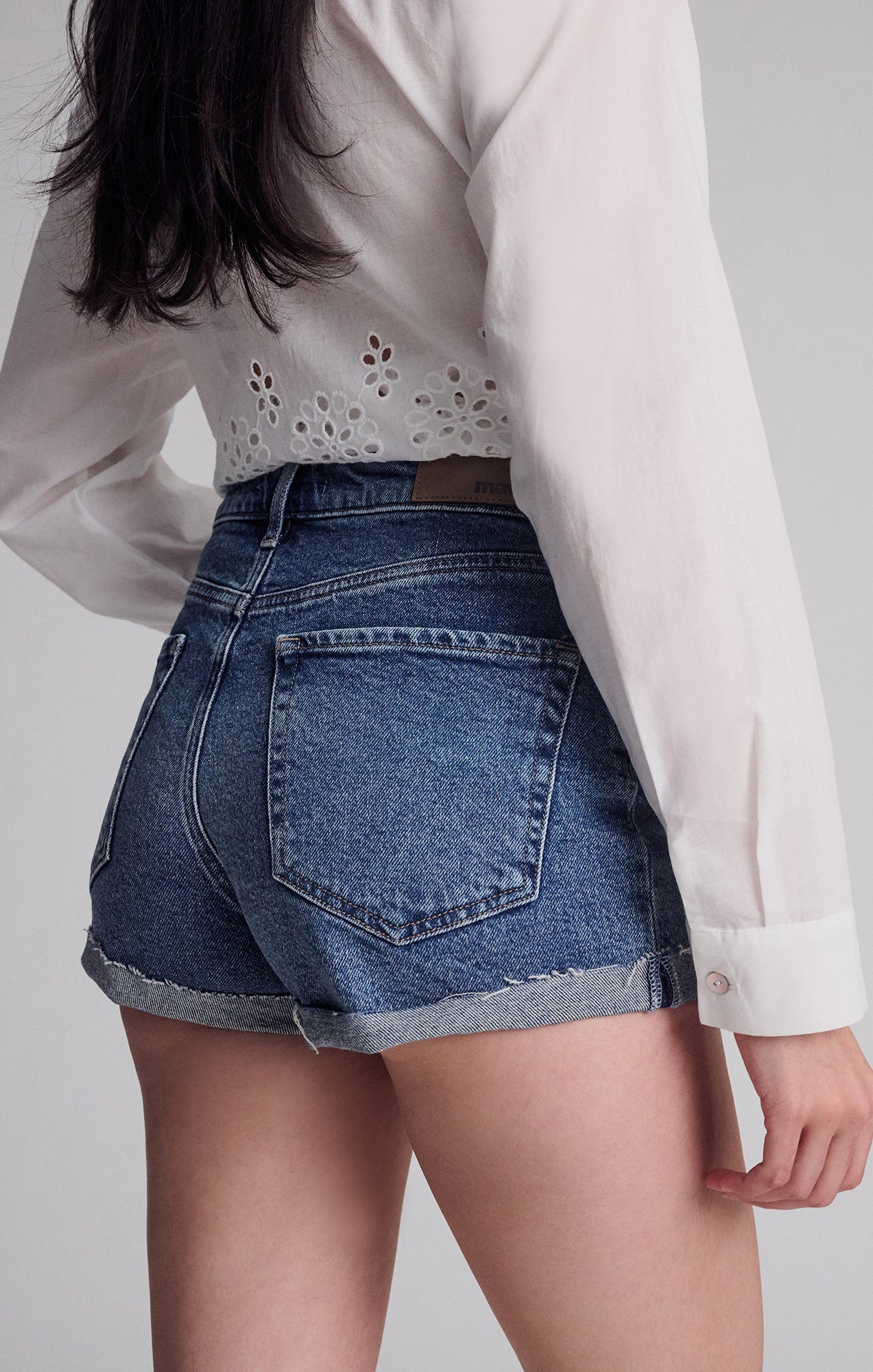 FIORA RELAXED SHORTS IN SHADED BRUSHED 90'S - Mavi Jeans