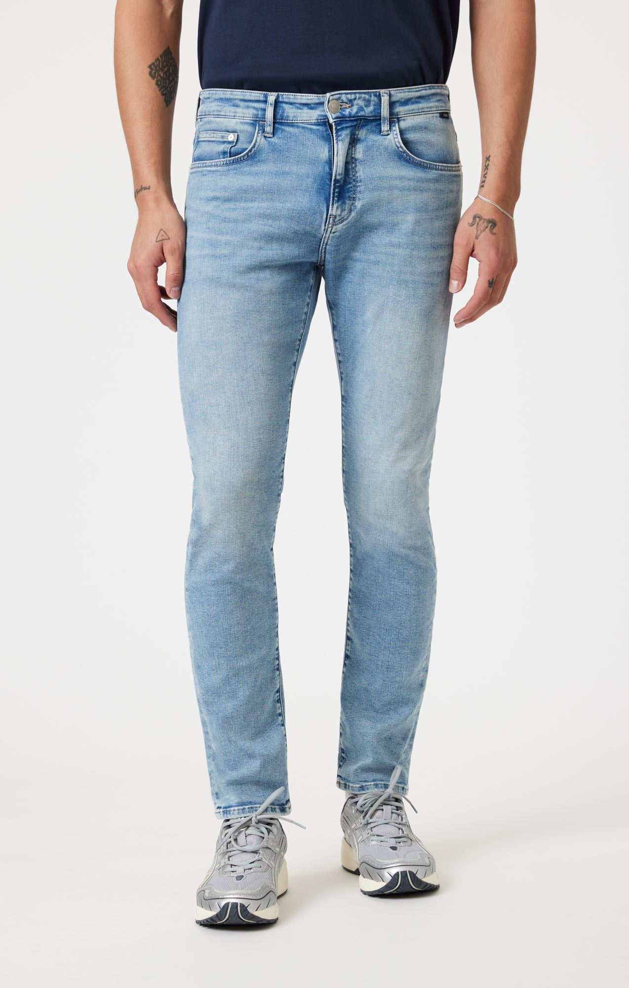JAKE SLIM LEG IN LIGHT USED FEATHER BLUE - Mavi Jeans