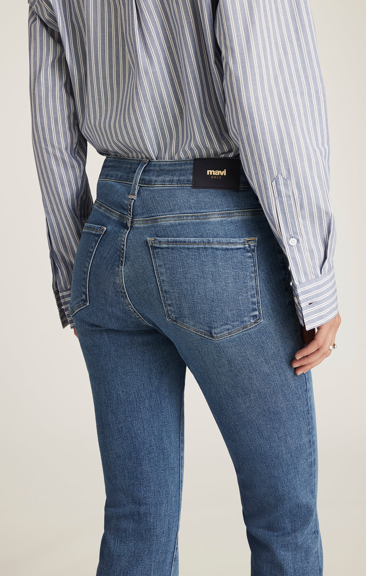 SYDNEY FLARE IN MID VINTAGE GOLD PREMIUM - Mavi Jeans