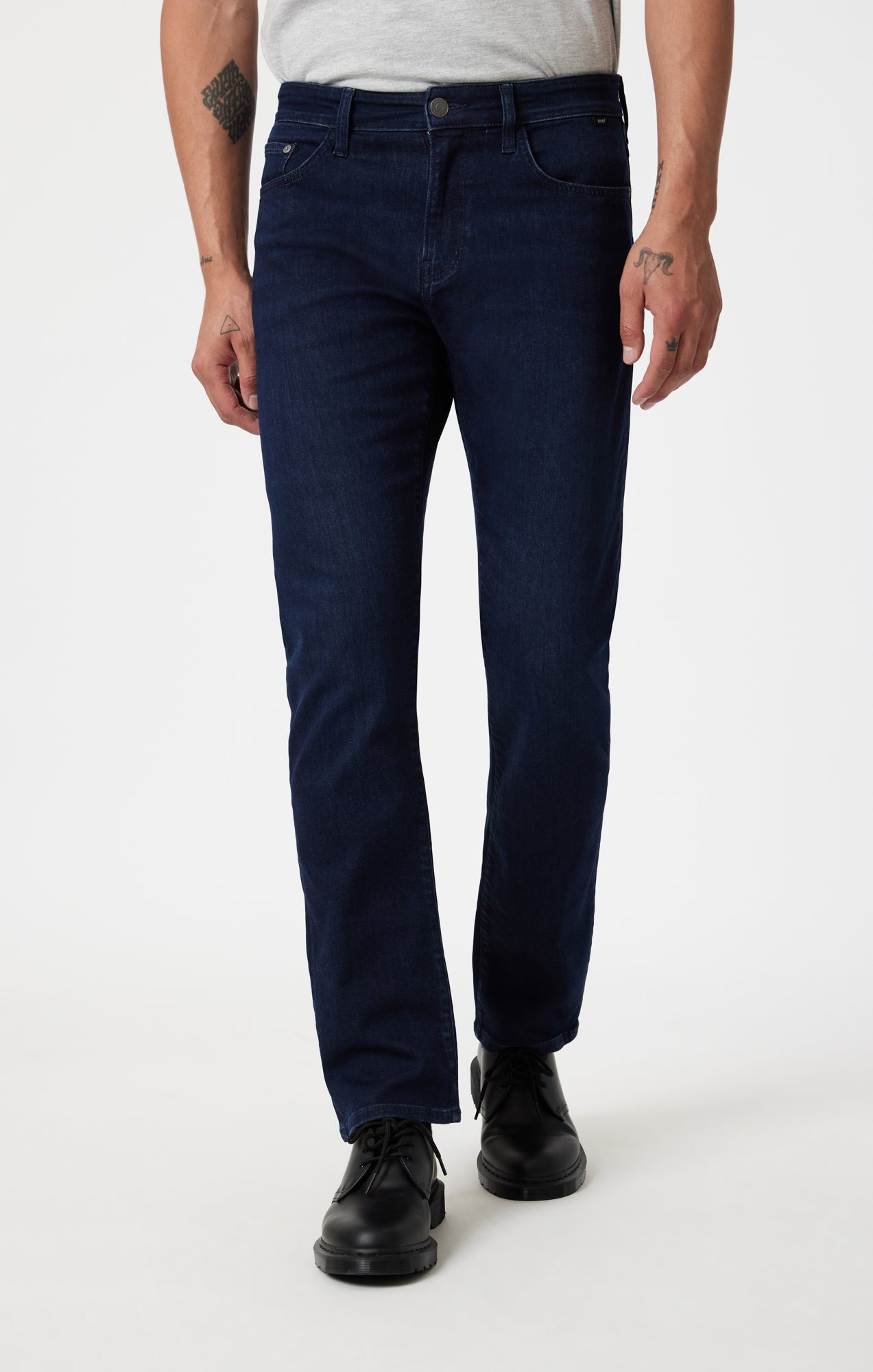 ZACH STRAIGHT LEG IN INK BRUSHED SUPERMOVE - Mavi Jeans