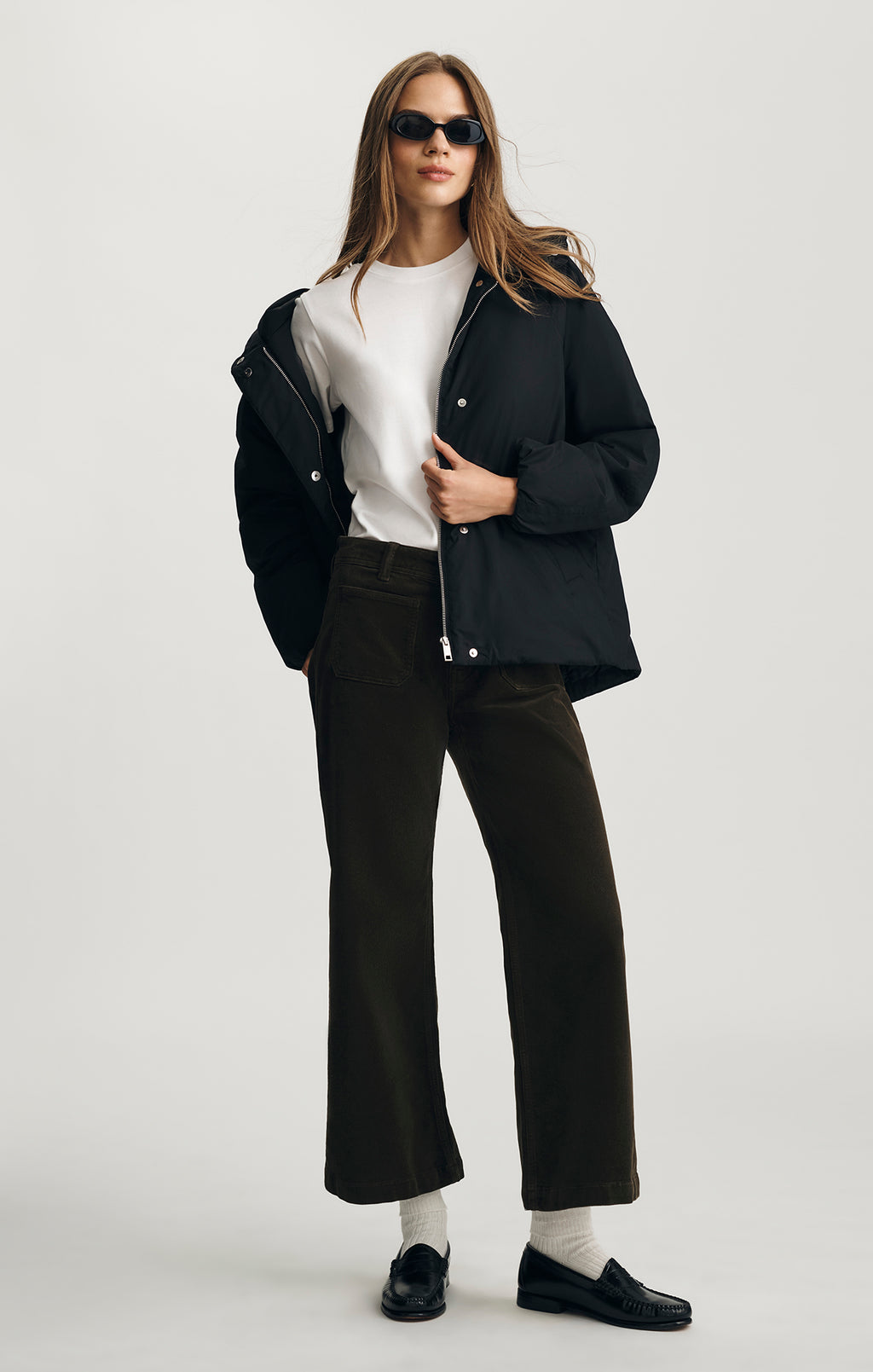 HOODED JACKET IN BLACK - Mavi Jeans