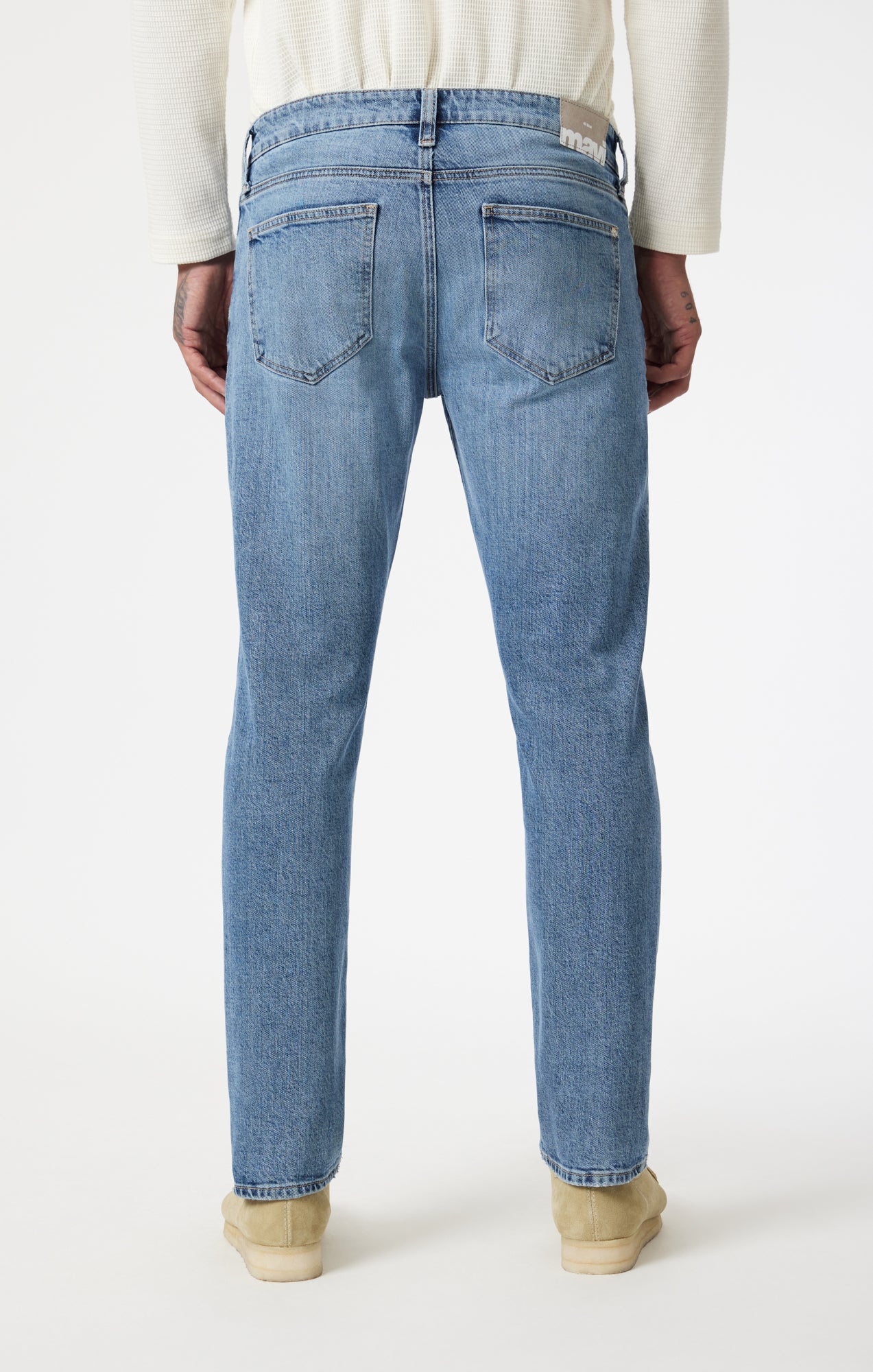 MARCUS SLIM STRAIGHT LEG IN LIGHT BRUSHED CLASSIC BLUE - Mavi Jeans