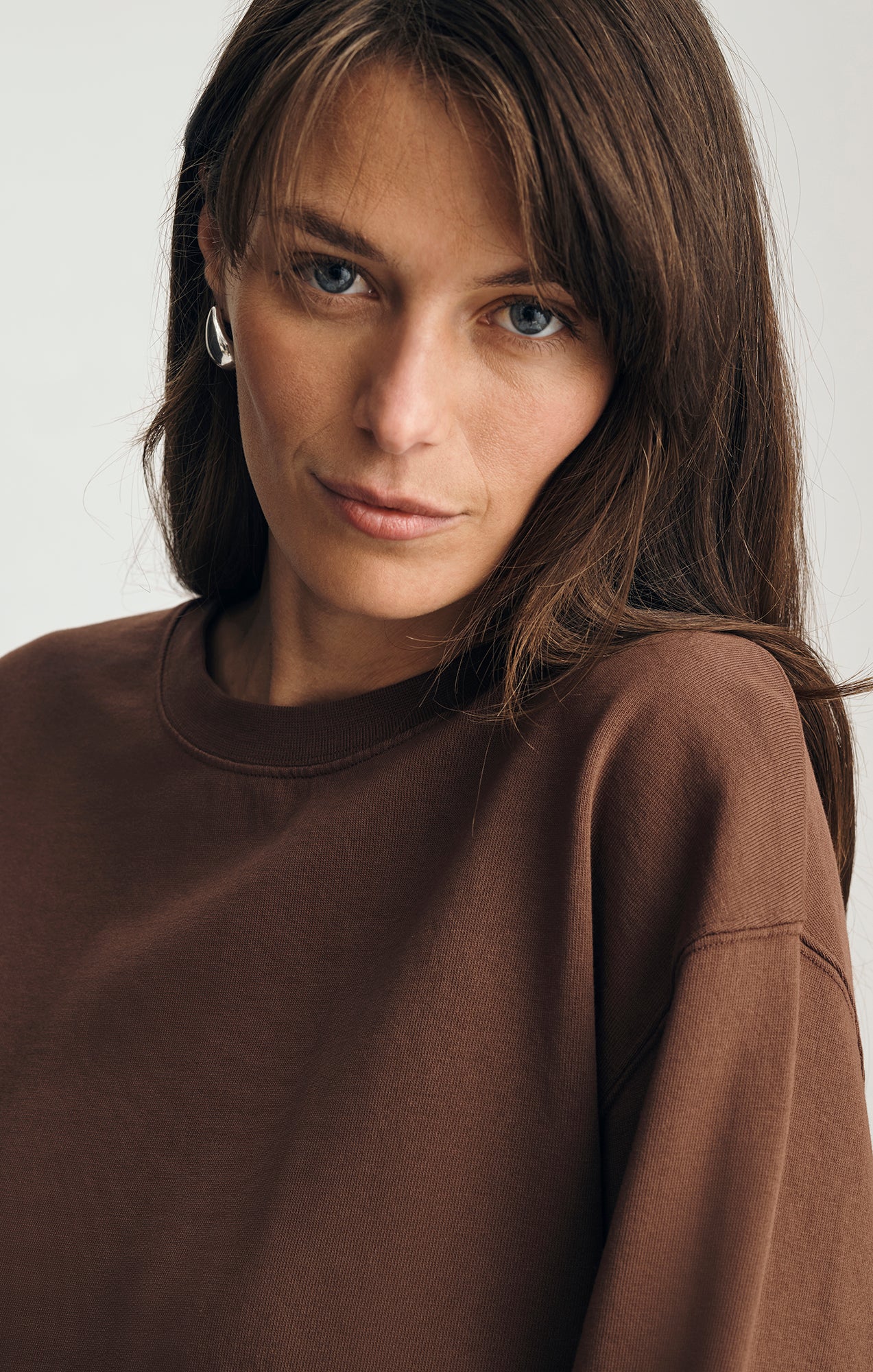 CREW NECK SWEATSHIRT IN MUSTANG - Mavi Jeans