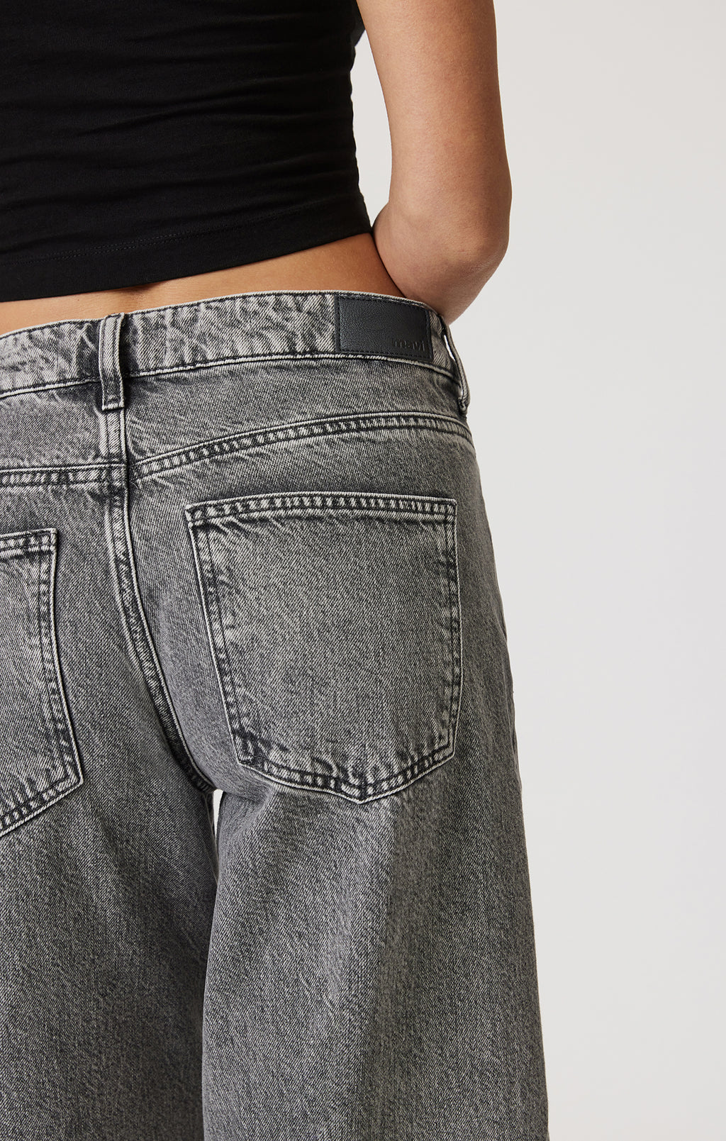 SIENA WIDE LEG IN LIGHT SMOKE DENIM - Mavi Jeans