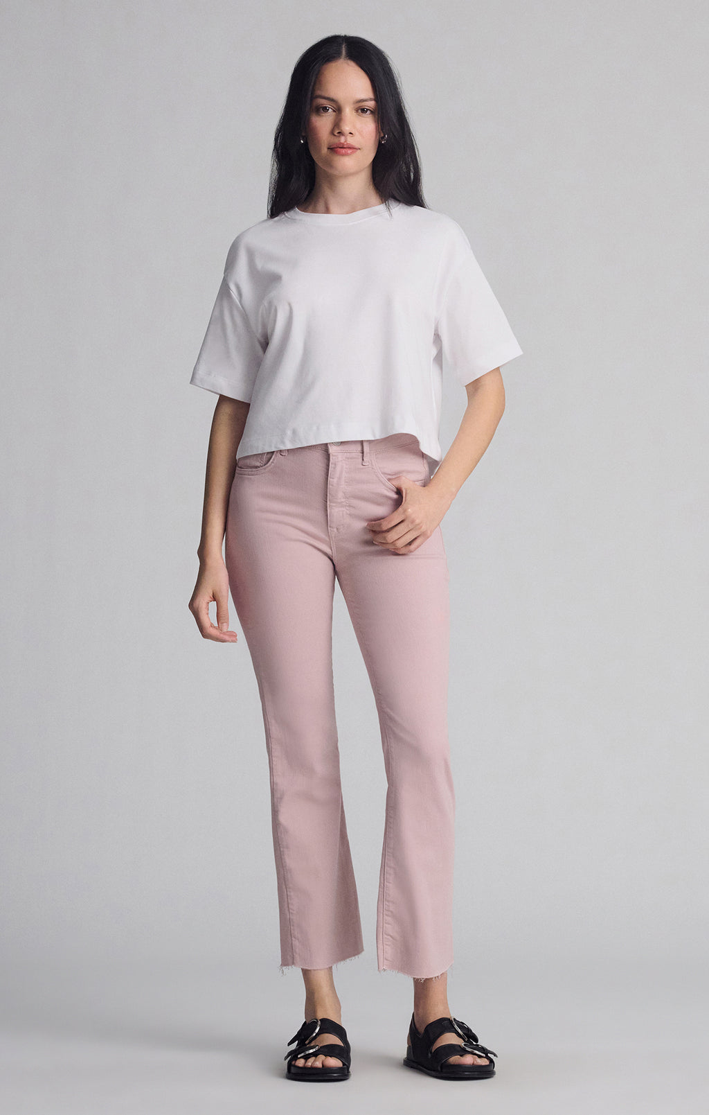 ANIKA CROPPED FLARE IN WOODROSE FLEX BLUE - Mavi Jeans