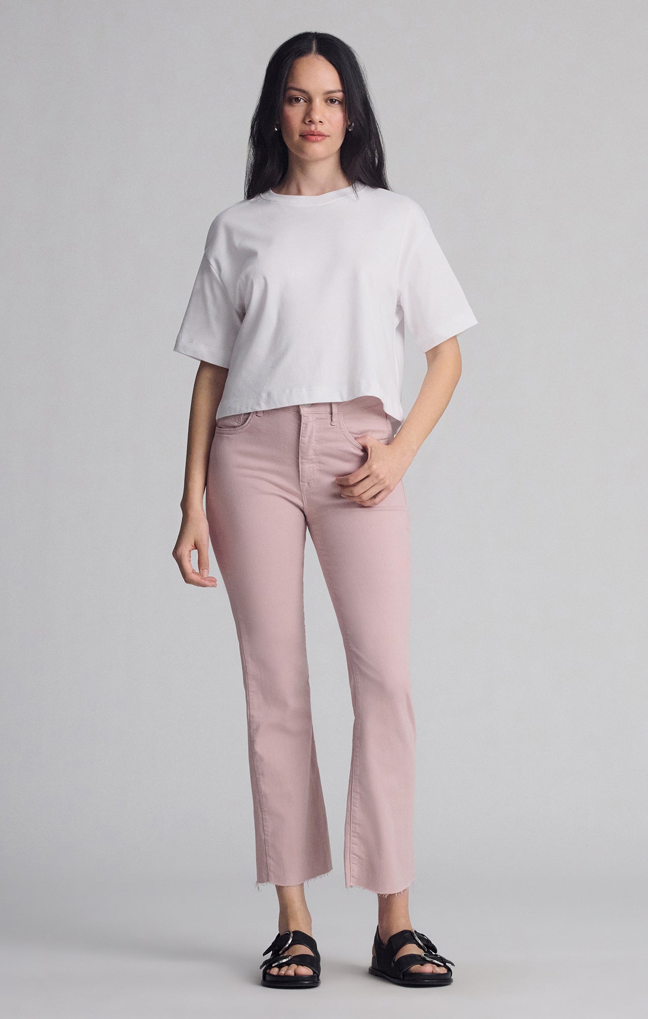 ANIKA CROPPED FLARE IN WOODROSE FLEX BLUE - Mavi Jeans