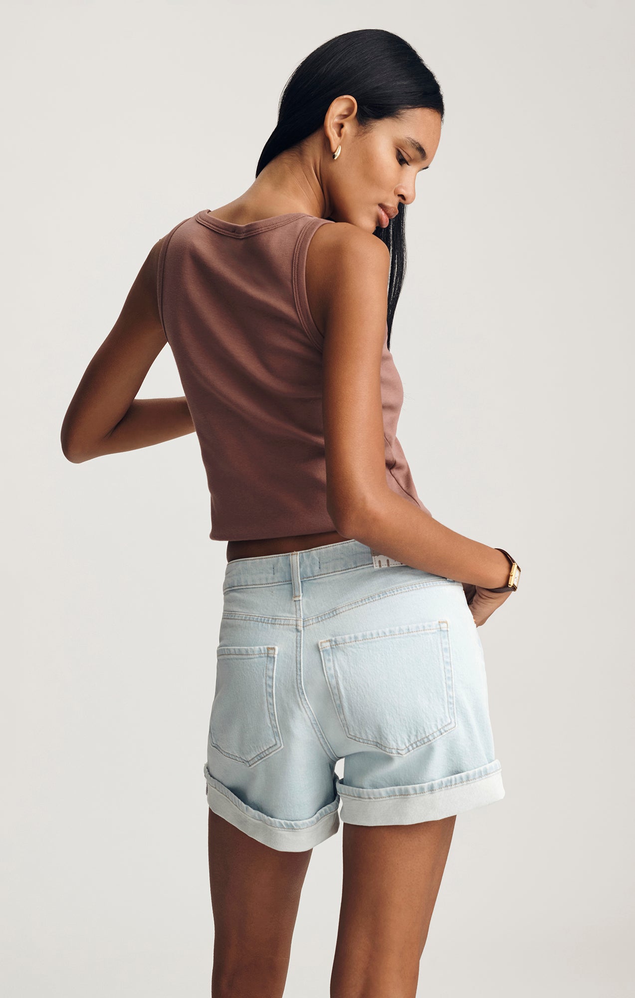 Mavi Women's Heidi Cuffed Shorts In Bleach Classic Blue – Mavi Jeans