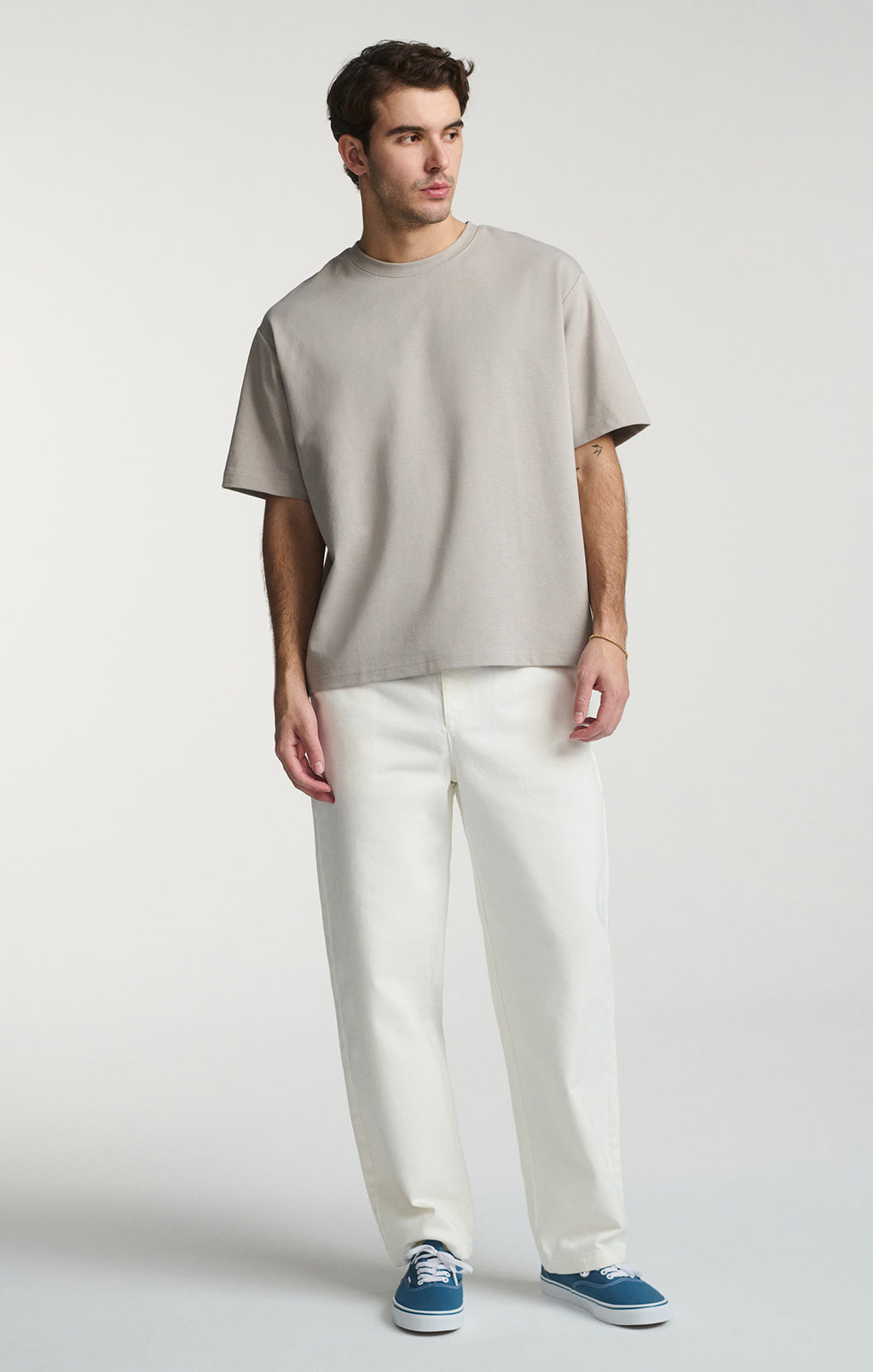 SHORT SLEEVE CREW NECK T-SHIRT IN PALOMA - Mavi Jeans