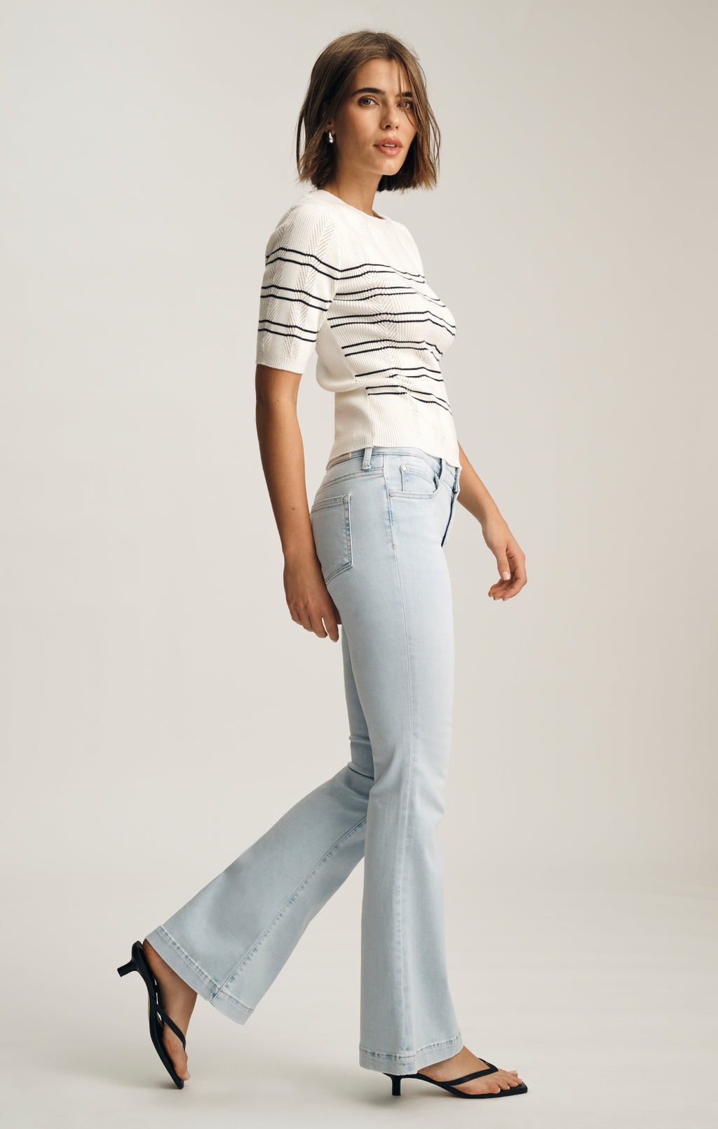 SYDNEY FLARE IN BLEACHED FEATHER LUXE - Mavi Jeans