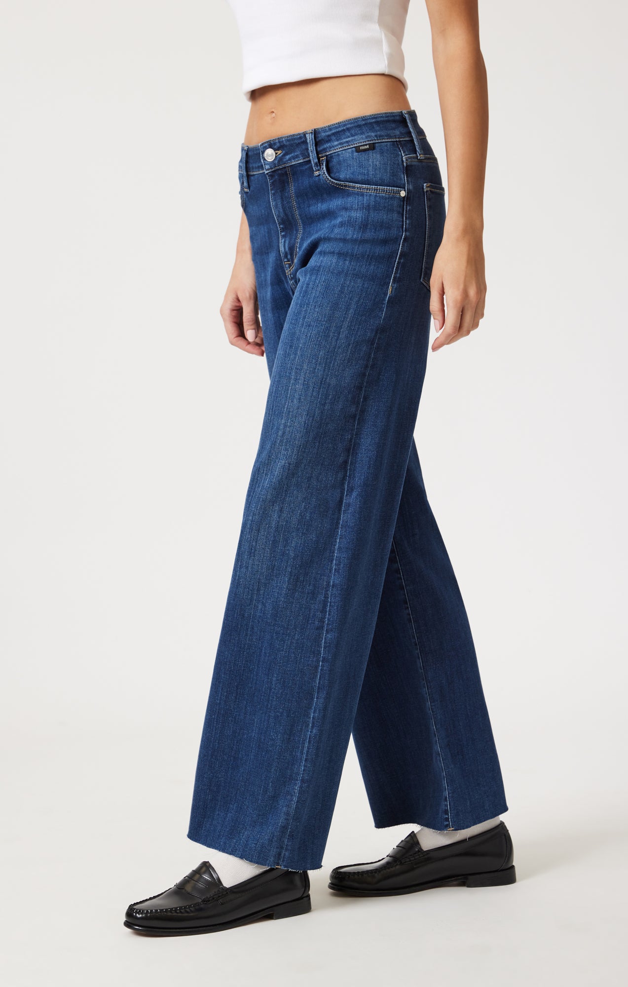 PALOMA WIDE LEG IN MID BRUSHED SUPERSOFT - Mavi Jeans
