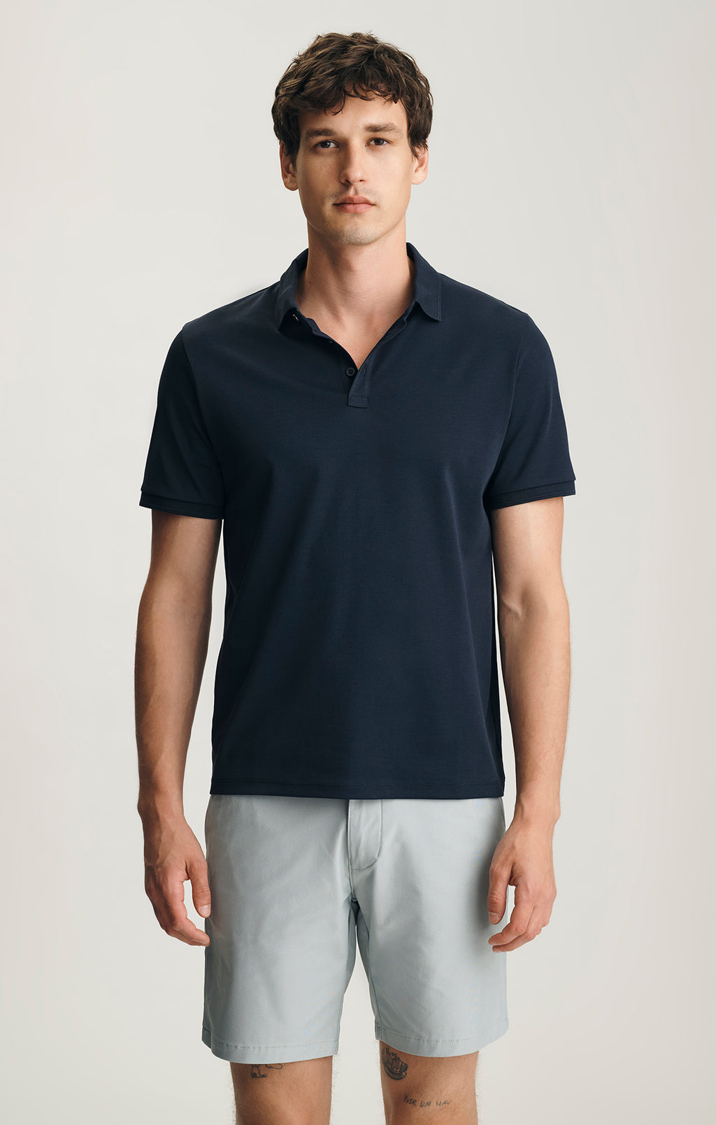 INTERLOCK POLO T-SHIRT IN SKY CAPTAIN - Mavi Jeans