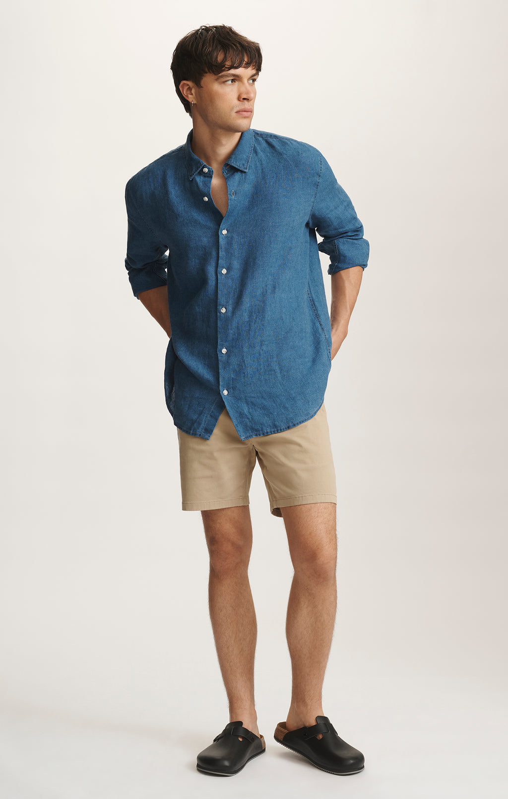 Mavi Men's Nate Shorts In Khaki Casual Twill