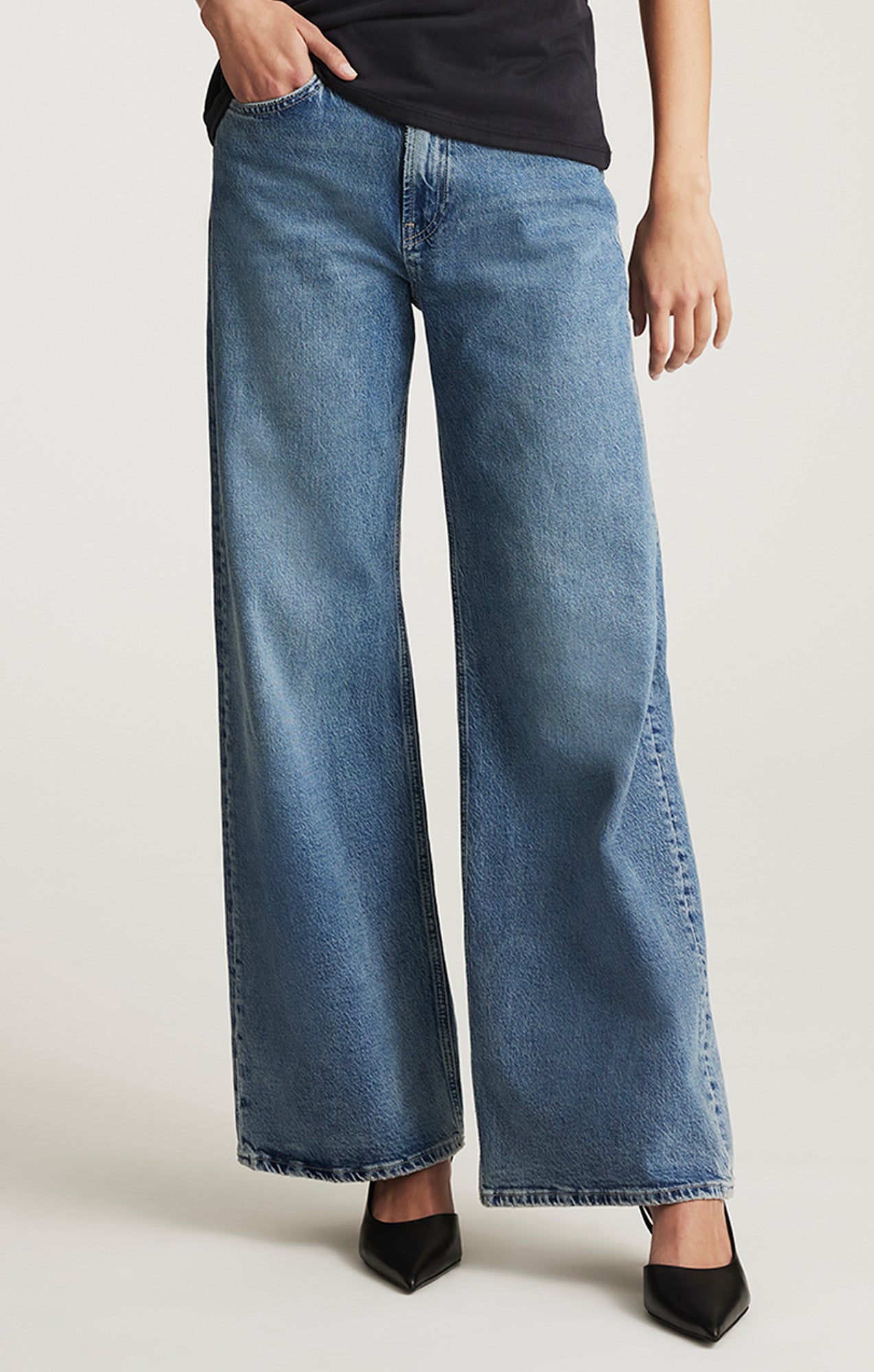 FLORIDA WIDE LEG IN DARK USED CLASSIC BLUE - Mavi Jeans