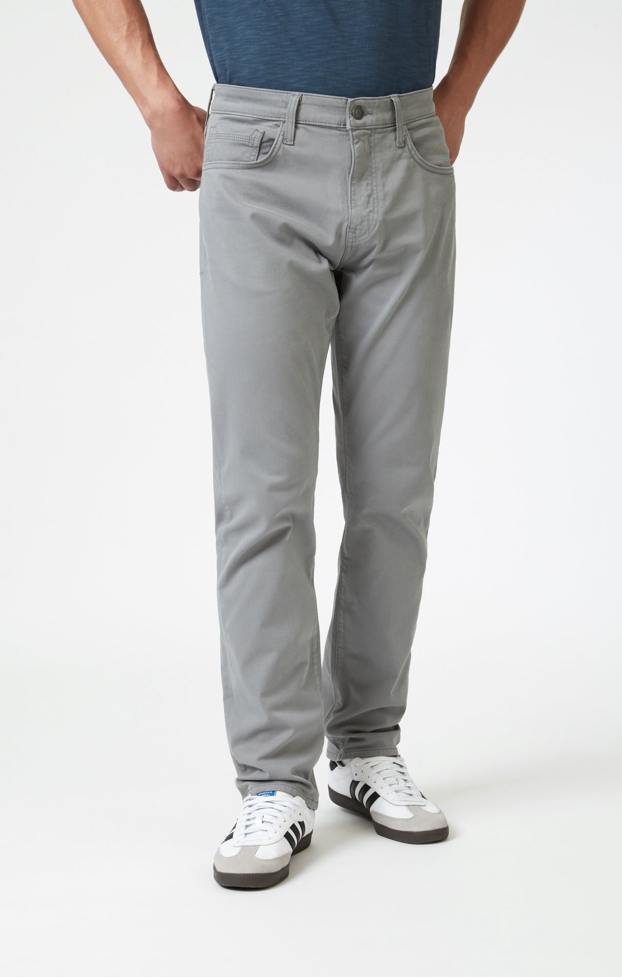 ZACH STRAIGHT LEG IN ULTIMATE GREY CASUAL TWILL - Mavi Jeans