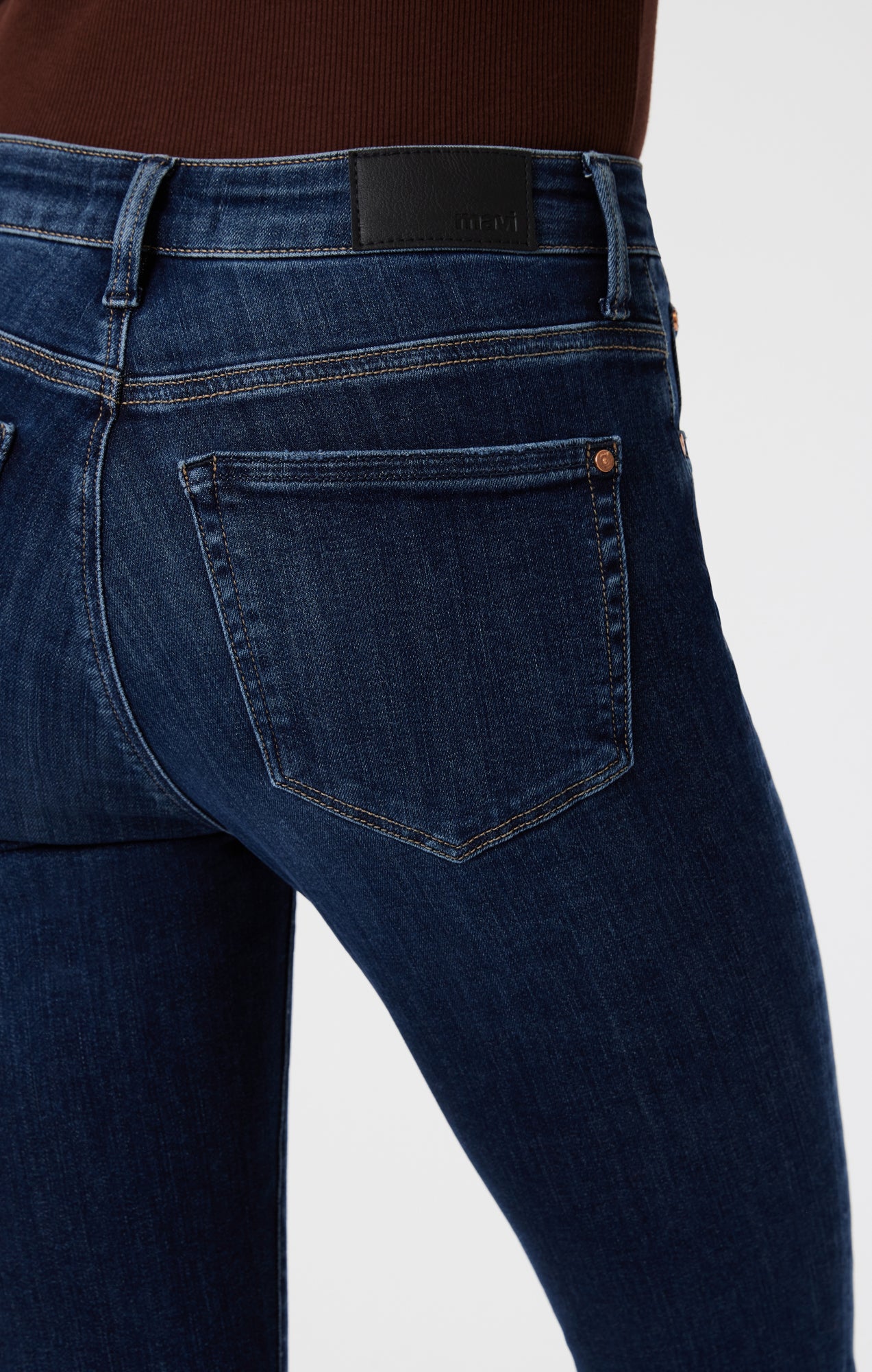 TESS SKINNY IN DARK BRUSHED FLEX BLUE - Mavi Jeans