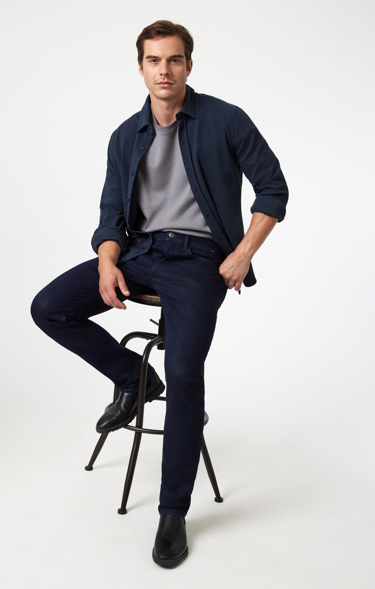 JAKE SLIM LEG IN RINSE SUPERMOVE - Mavi Jeans