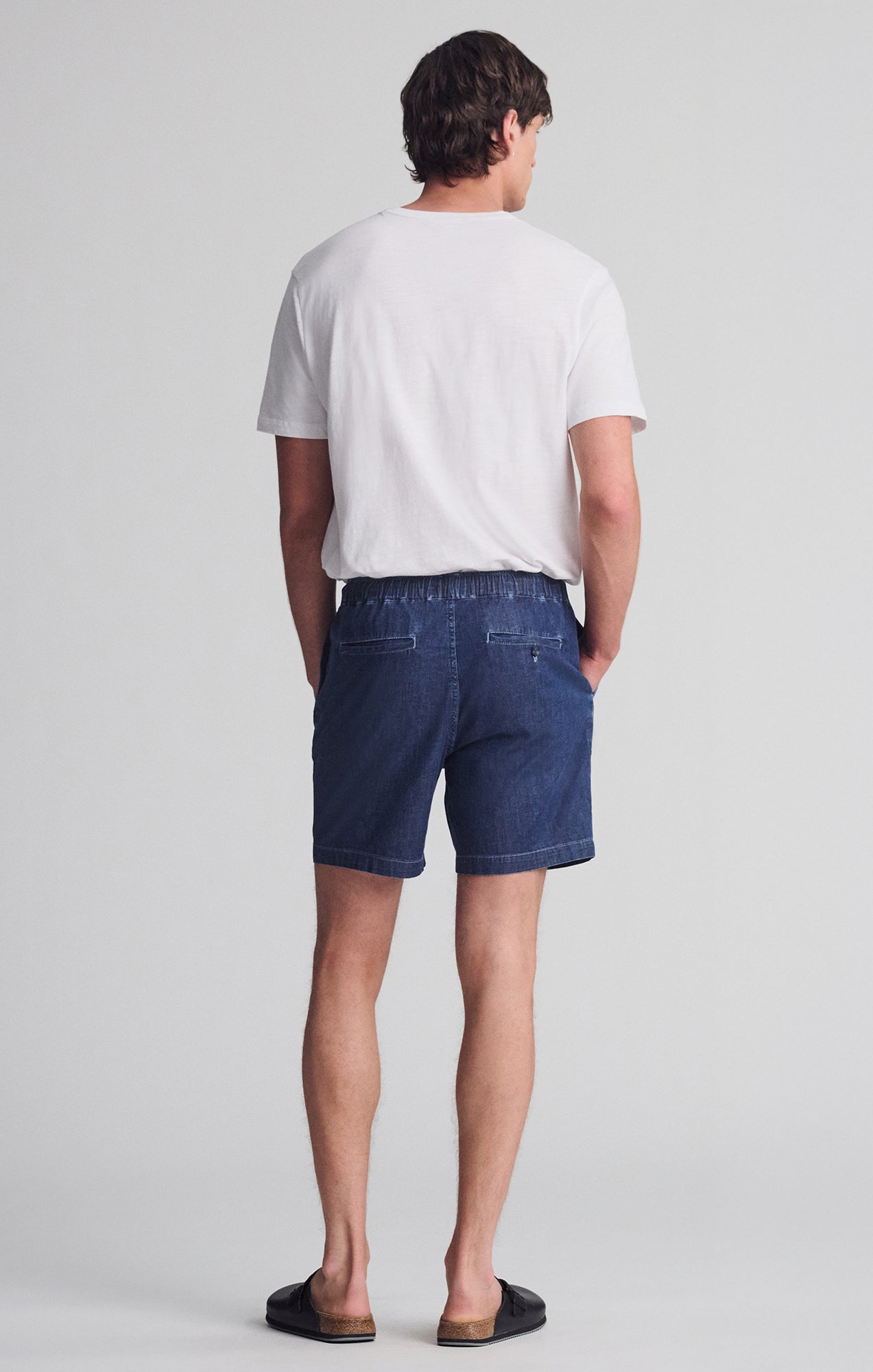 CLINT JOGGER SHORTS IN NAVY CHAMBRAY - Mavi Jeans