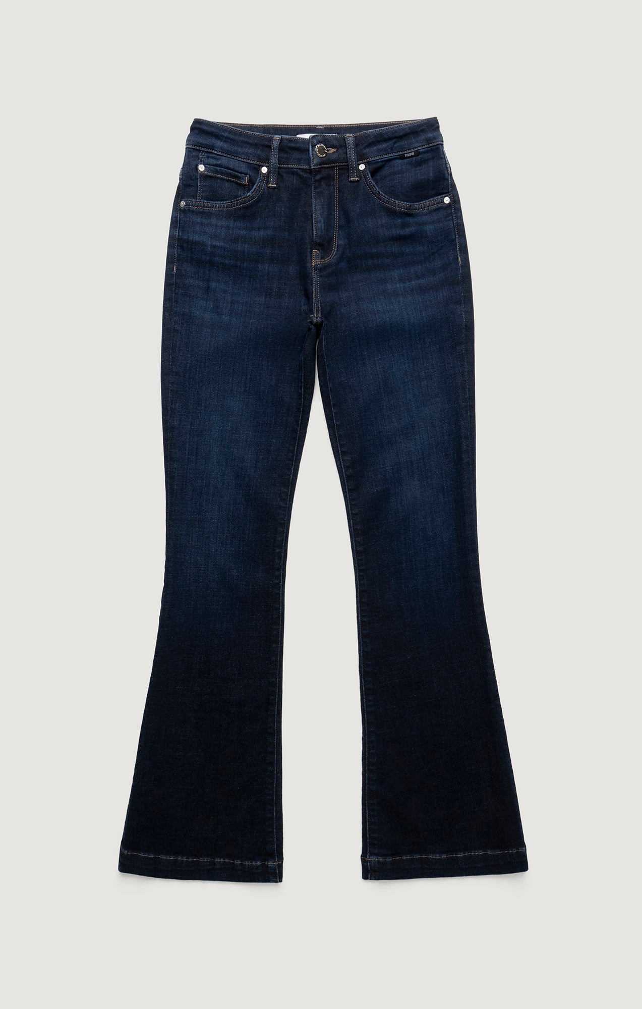 SYDNEY FLARE IN DARK BRUSHED FEATHER BLUE