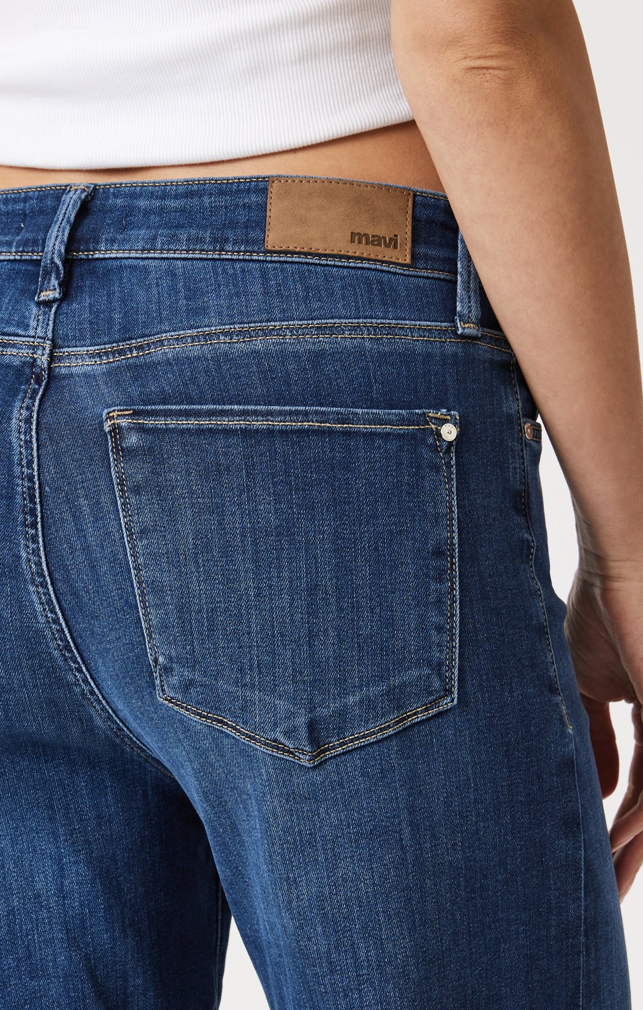 PALOMA WIDE LEG IN MID BRUSHED SUPERSOFT - Mavi Jeans
