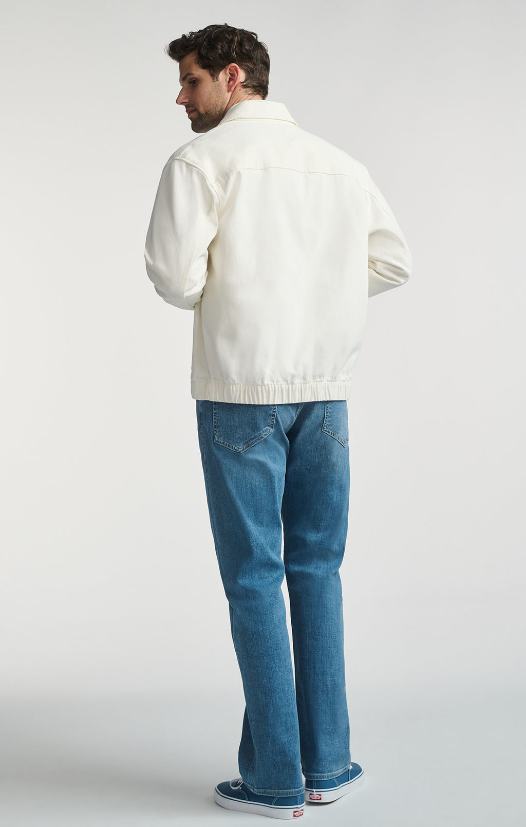FULL ZIP JACKET IN ANTIQUE WHITE - Mavi Jeans