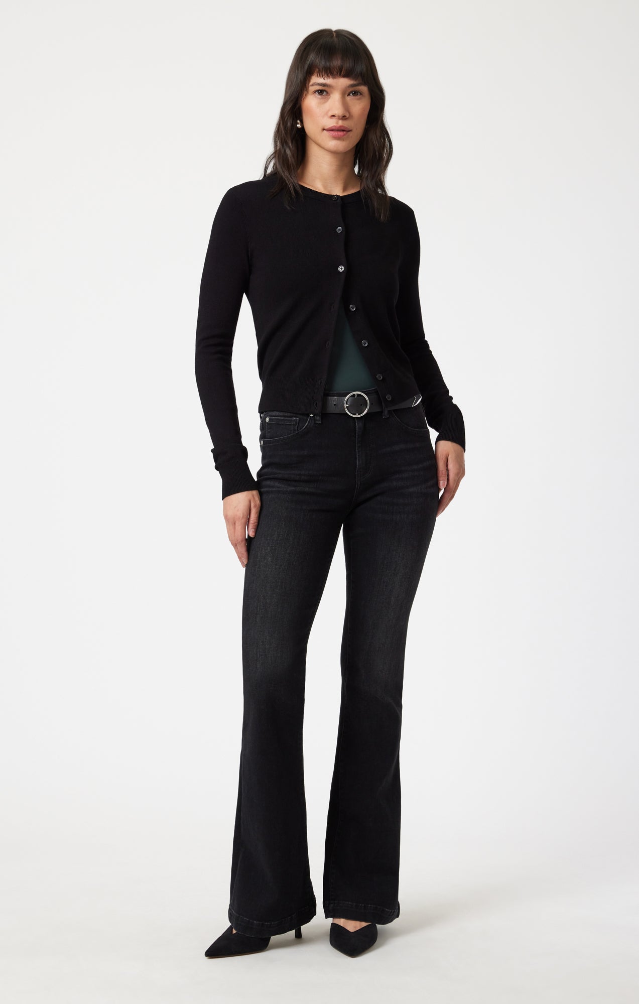 SYDNEY FLARE IN SMOKE BRUSHED FEATHER BLUE - Mavi Jeans