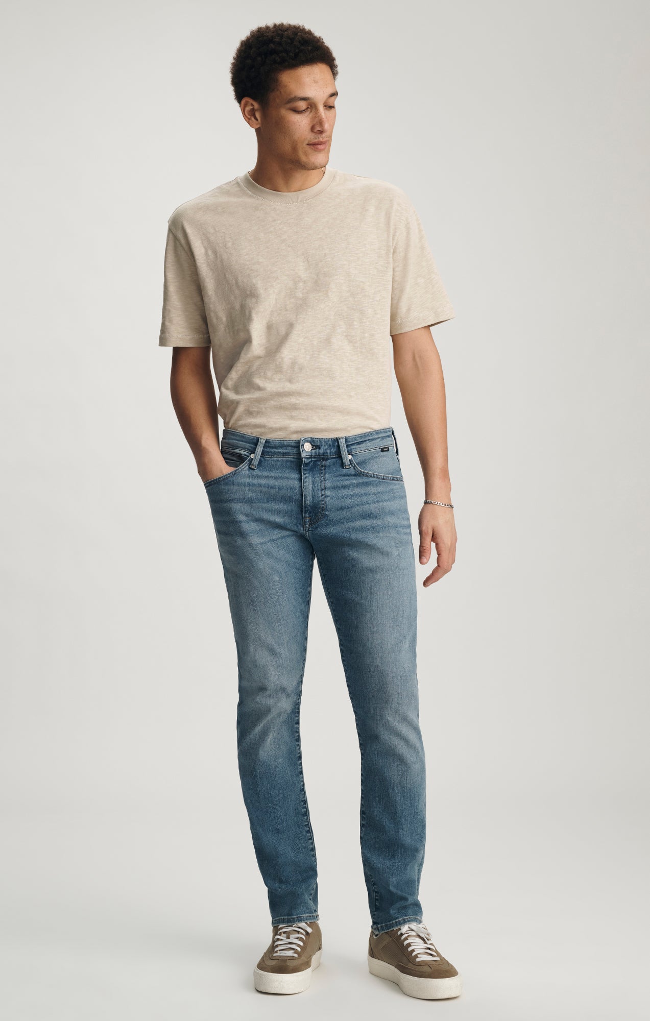 JAKE SLIM LEG IN MID FOGGY ORGANIC VINTAGE - Mavi Jeans