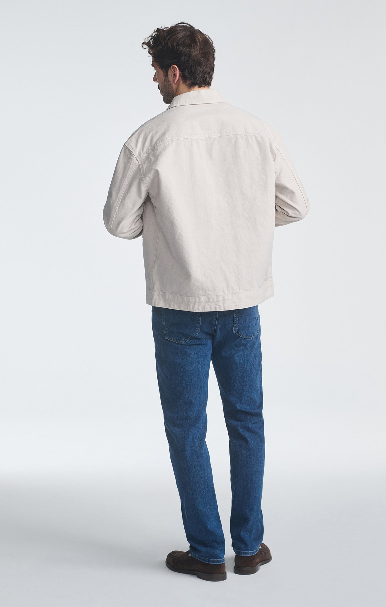 DOUBLE POCKET OVERSHIRT IN PELICAN - Mavi Jeans