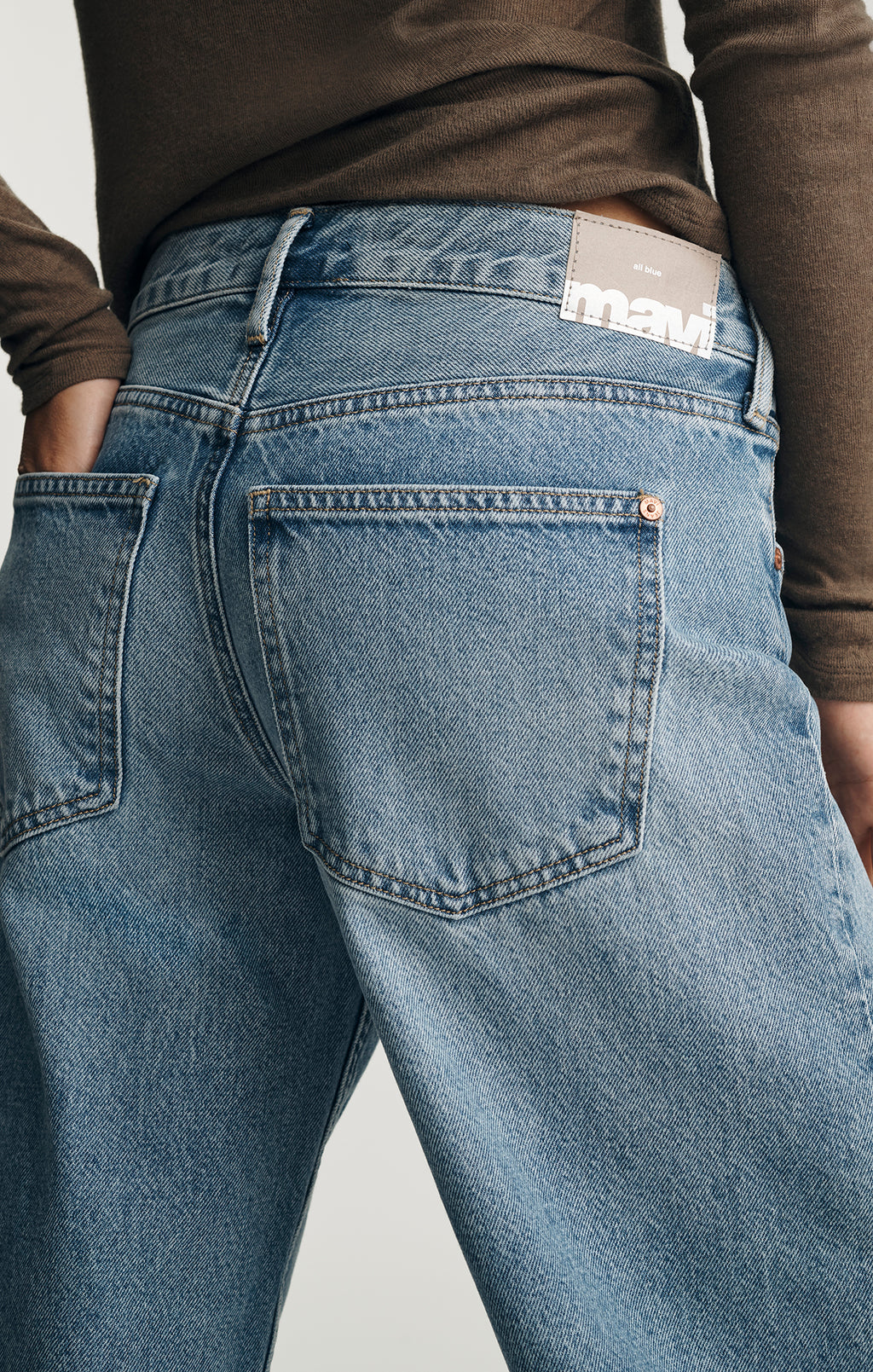 SANDY WIDE LEG IN MID USED CLASSIC DENIM - Mavi Jeans