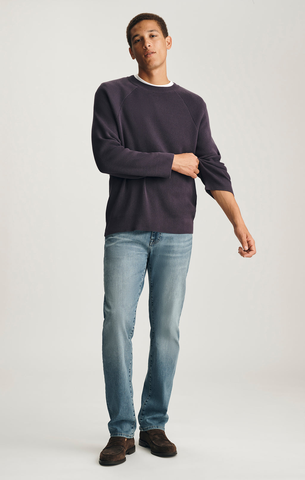 CREW NECK SWEATER IN NIGHTSHADE