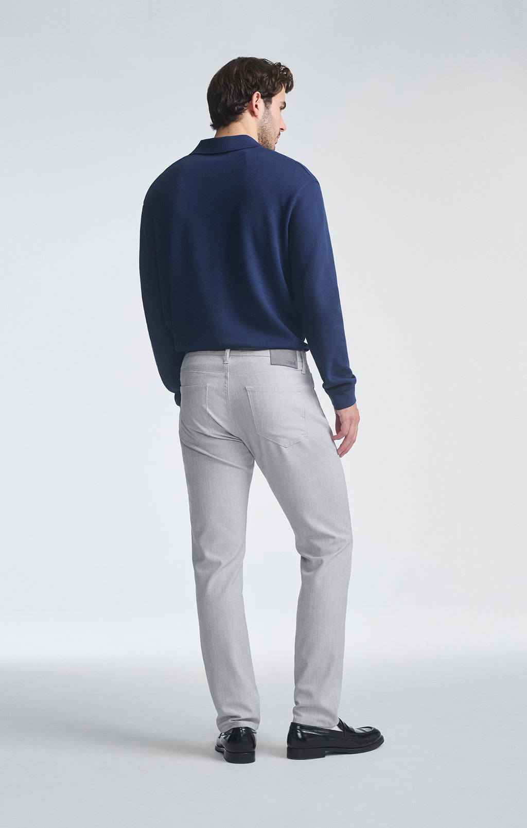 MARCUS SLIM STRAIGHT LEG IN BONE CROSS HATCH TWILL - Mavi Jeans