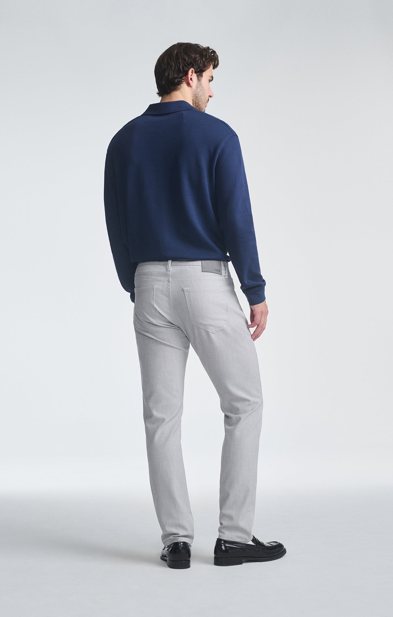 MARCUS SLIM STRAIGHT LEG IN BONE CROSS HATCH TWILL - Mavi Jeans