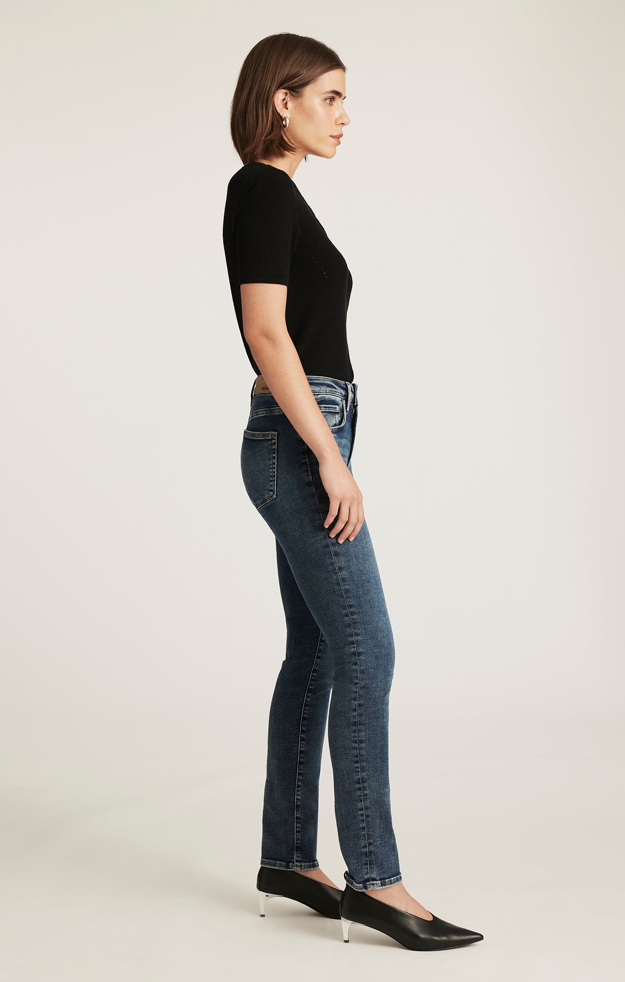 KATHLEEN SLIM BOYFRIEND IN USED BRUSHED FEATHER BLUE - Mavi Jeans