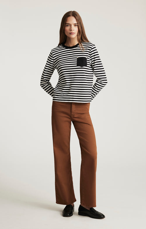 ALENA WIDE LEG IN CAMEL FLEX BLUE - Mavi Jeans