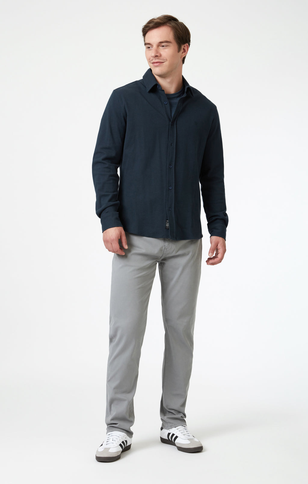 ZACH STRAIGHT LEG IN ULTIMATE GREY CASUAL TWILL - Mavi Jeans