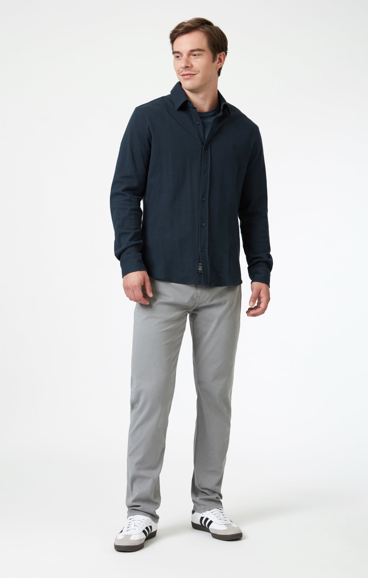 ZACH STRAIGHT LEG IN ULTIMATE GREY CASUAL TWILL - Mavi Jeans