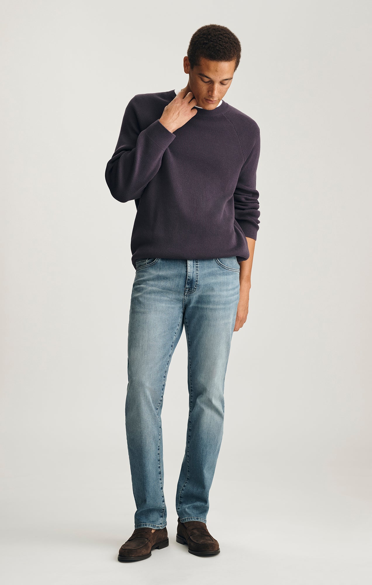 ZACH STRAIGHT LEG IN LIGHT BRUSHED ORGANIC VINTAGE - Mavi Jeans