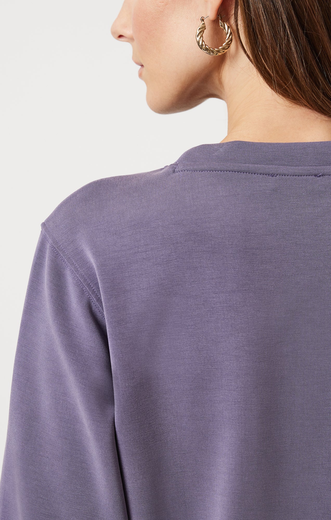 LUXE TOUCH TENCEL™ SWEATSHIRT IN CADET - Mavi Jeans