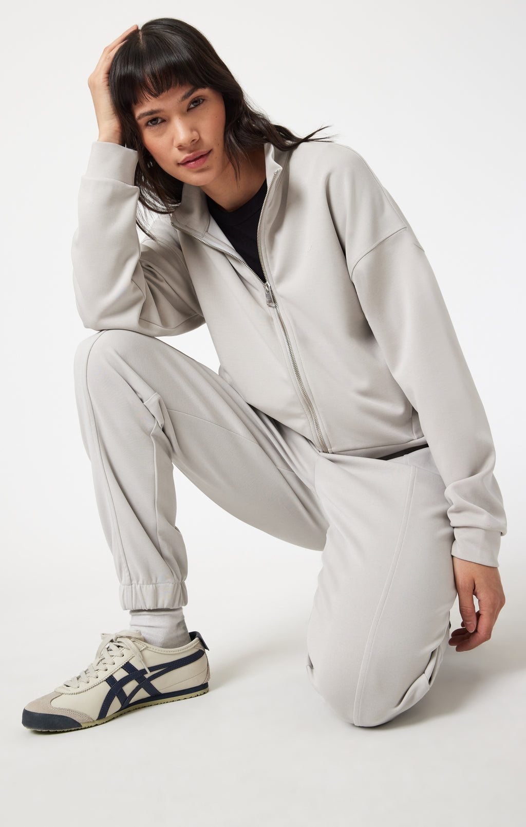 LUXE TOUCH TENCEL™ SWEATPANTS IN GRAY VIOLET - Mavi Jeans