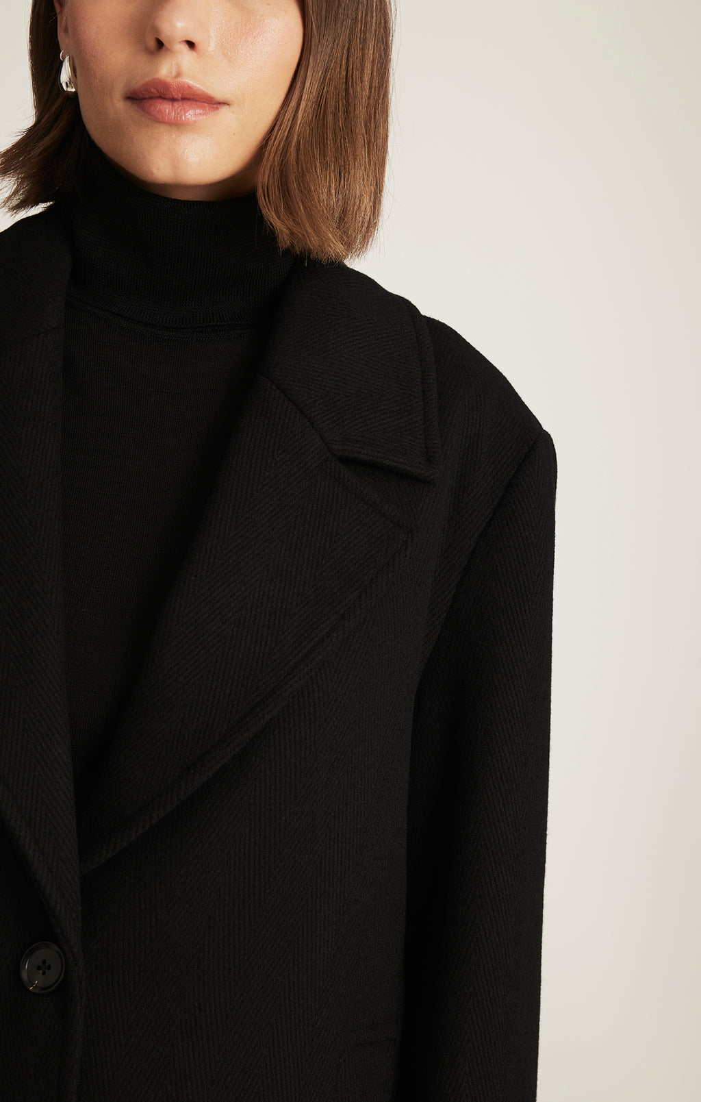 EDITION PEACOAT IN BLACK